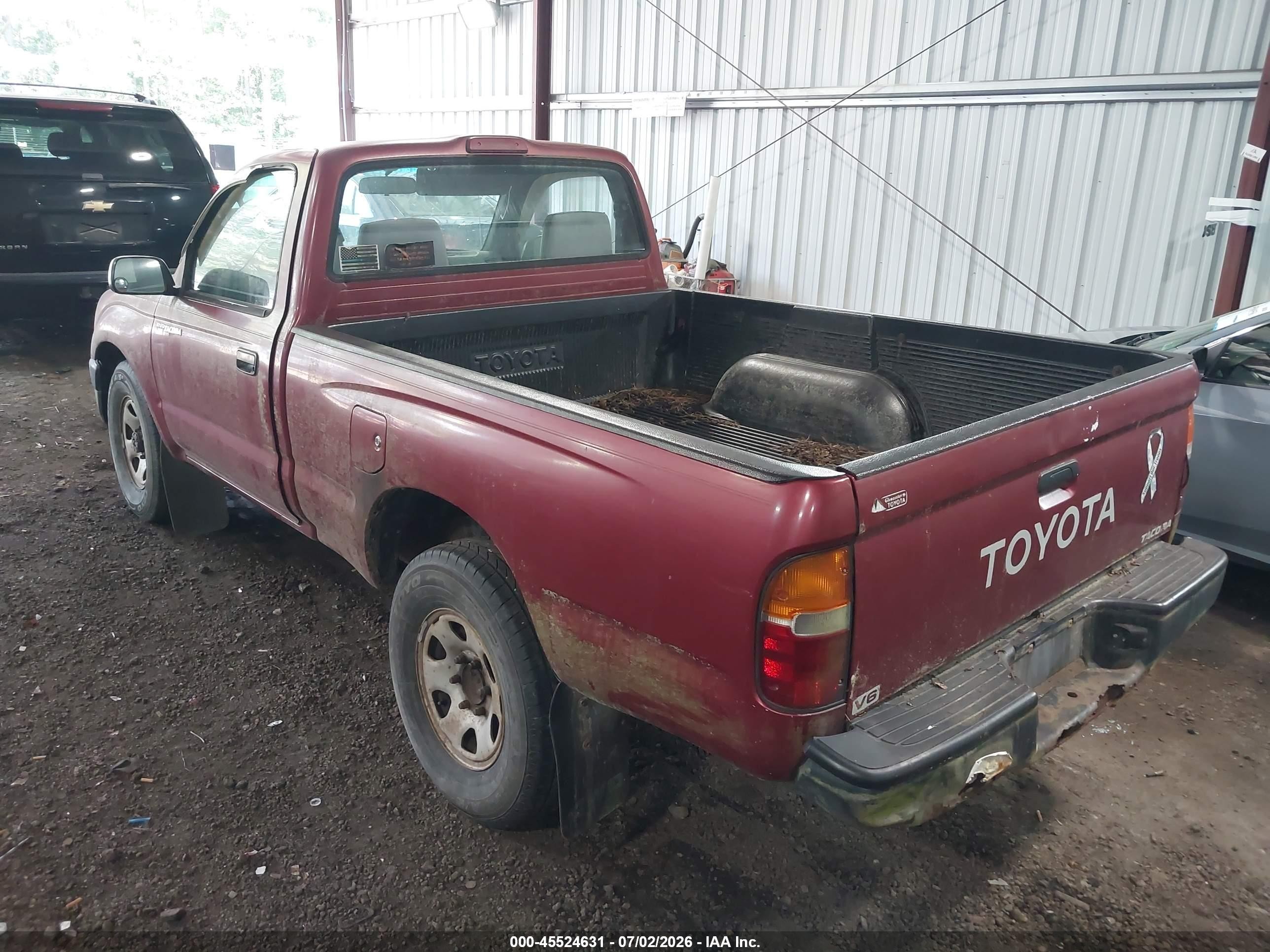 1995 Toyota Tacoma   Red vin: 4TAVN61F5SZ034605