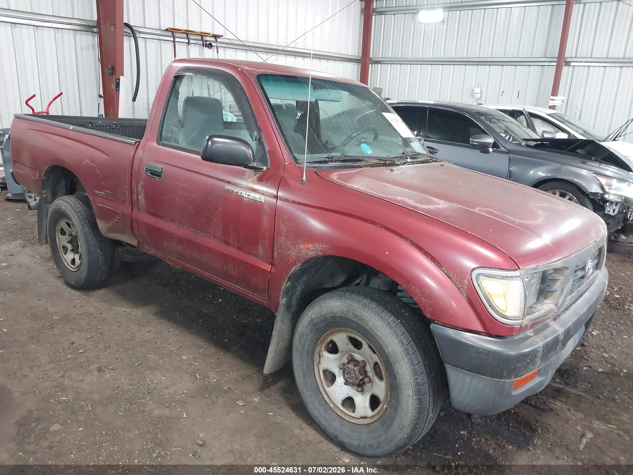 1995 Toyota Tacoma   Red vin: 4TAVN61F5SZ034605
