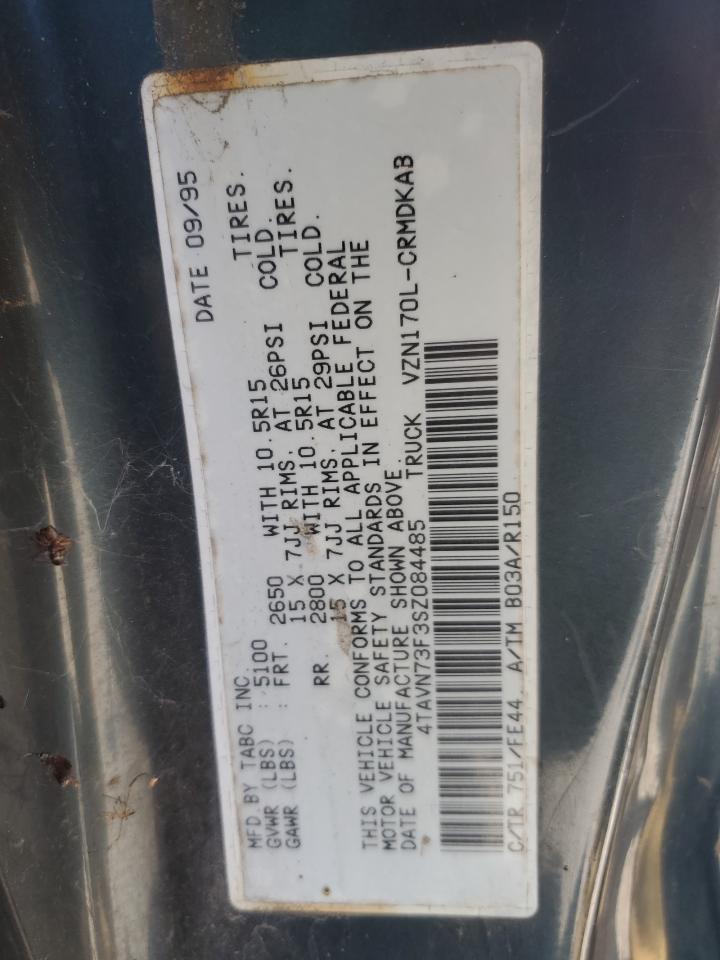 1995 Toyota Tacoma V6 Green vin: 4TAVN73F3SZ084485