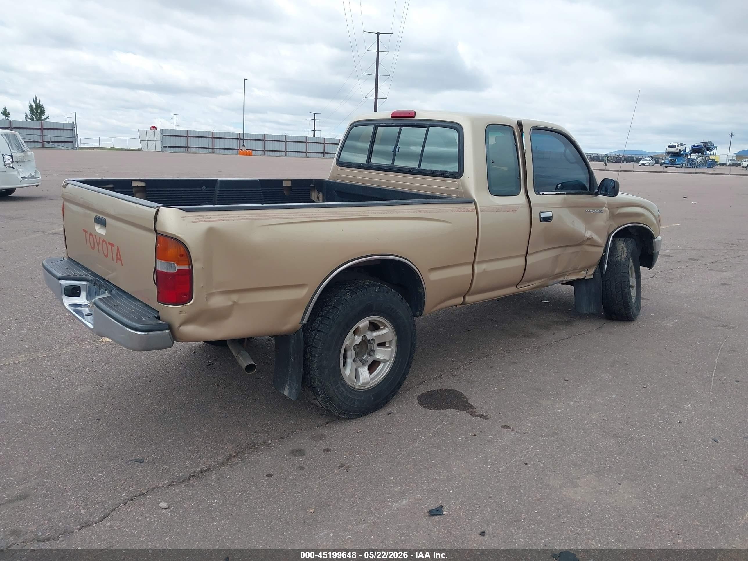 1995 Toyota Tacoma Xtracab Tan vin: 4TAVN73F5SZ070491