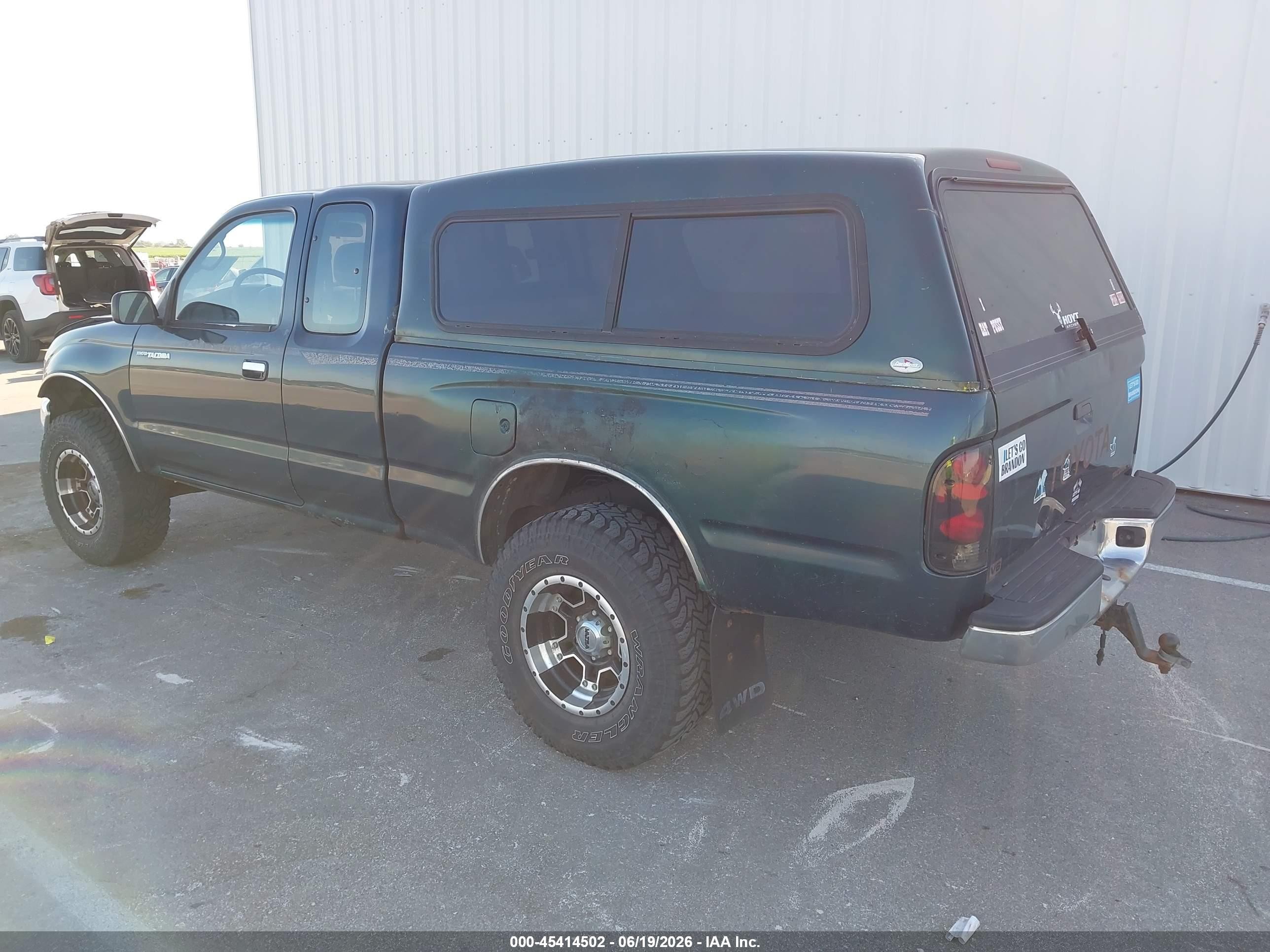 1995 Toyota Tacoma Xtracab Green vin: 4TAVN73F6SZ067499