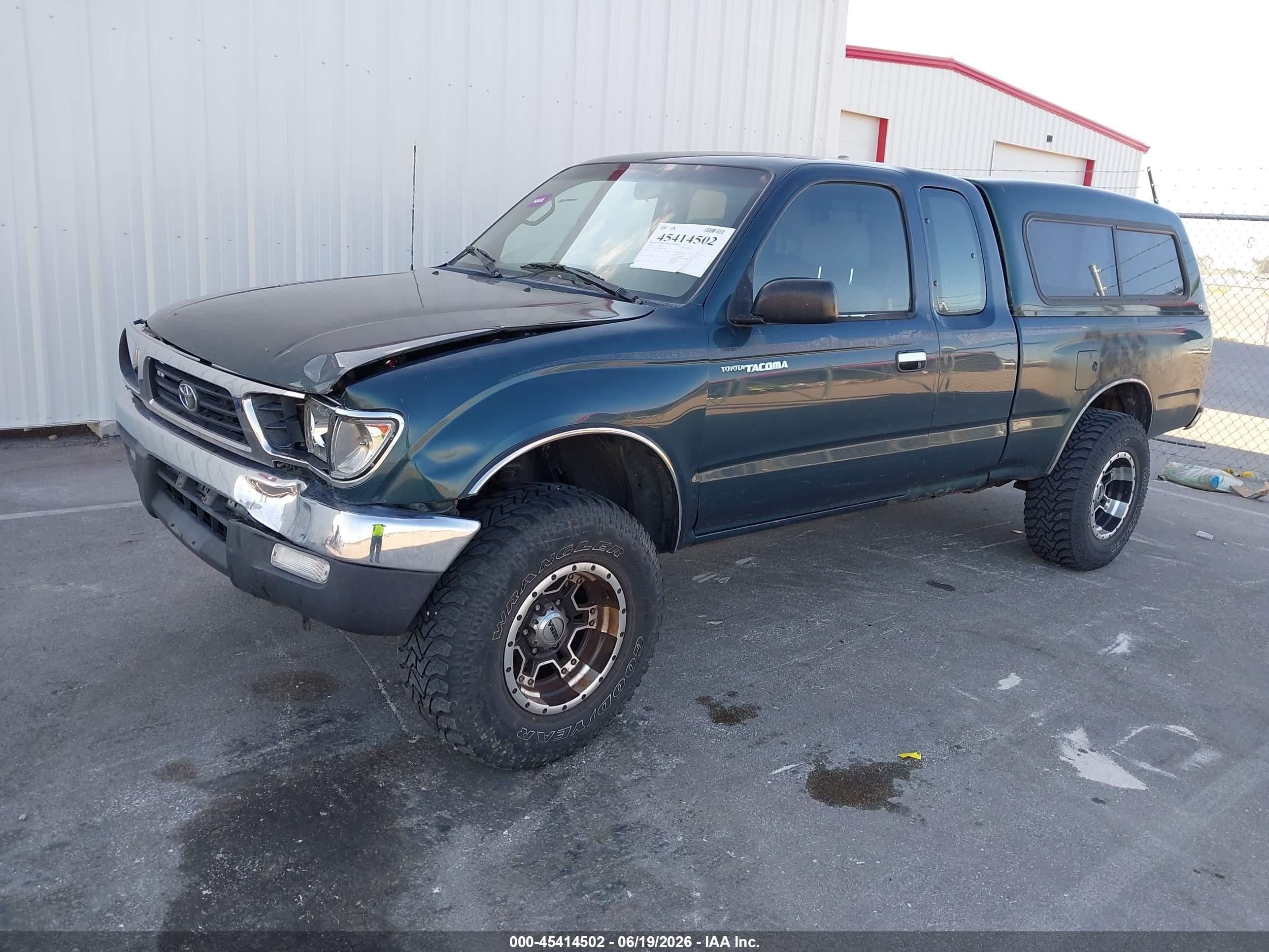 1995 Toyota Tacoma Xtracab Green vin: 4TAVN73F6SZ067499