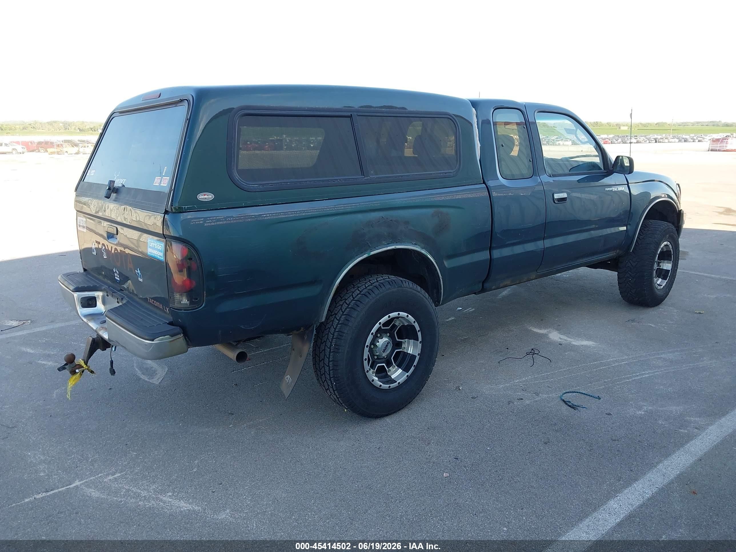 1995 Toyota Tacoma Xtracab Green vin: 4TAVN73F6SZ067499