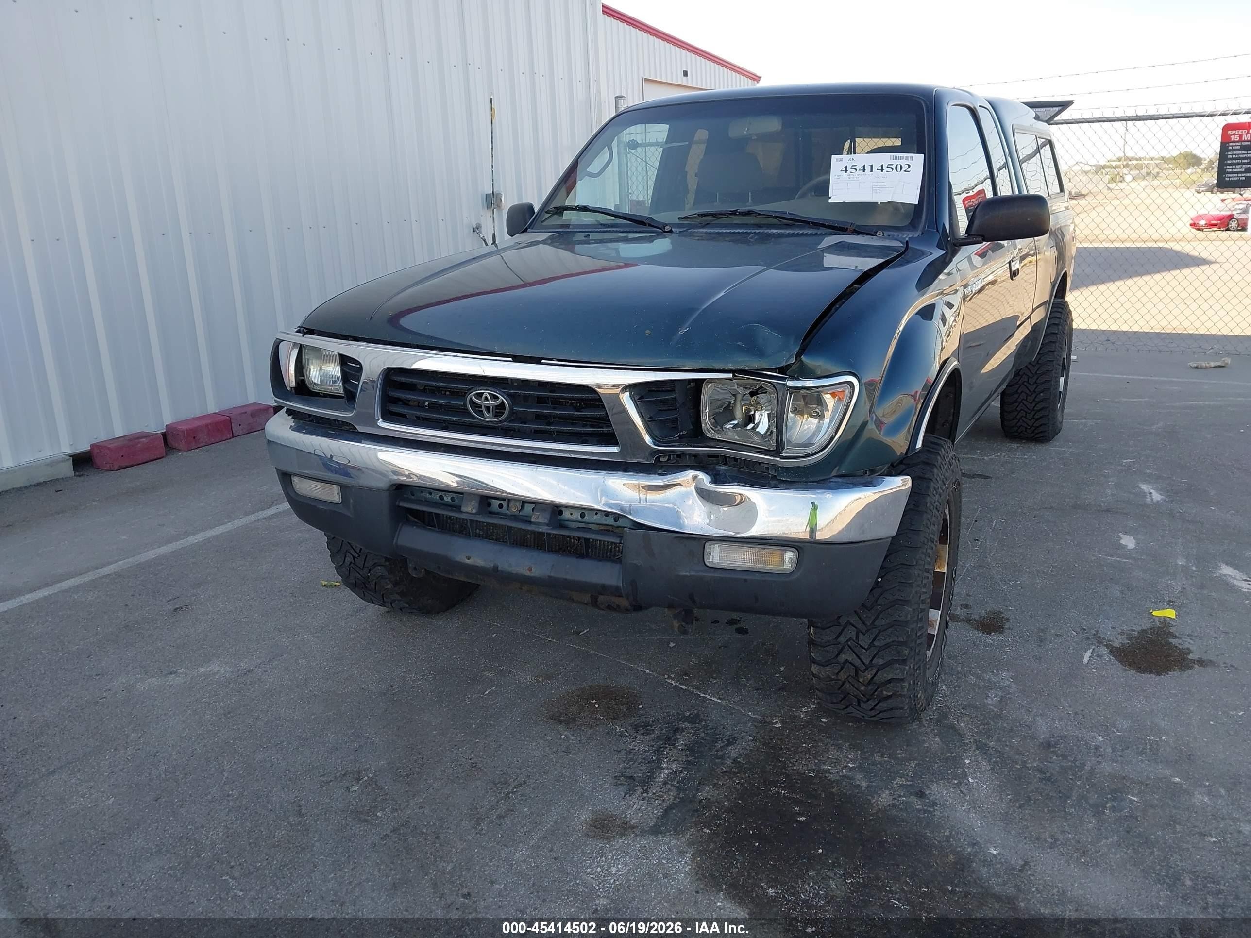 1995 Toyota Tacoma Xtracab Green vin: 4TAVN73F6SZ067499