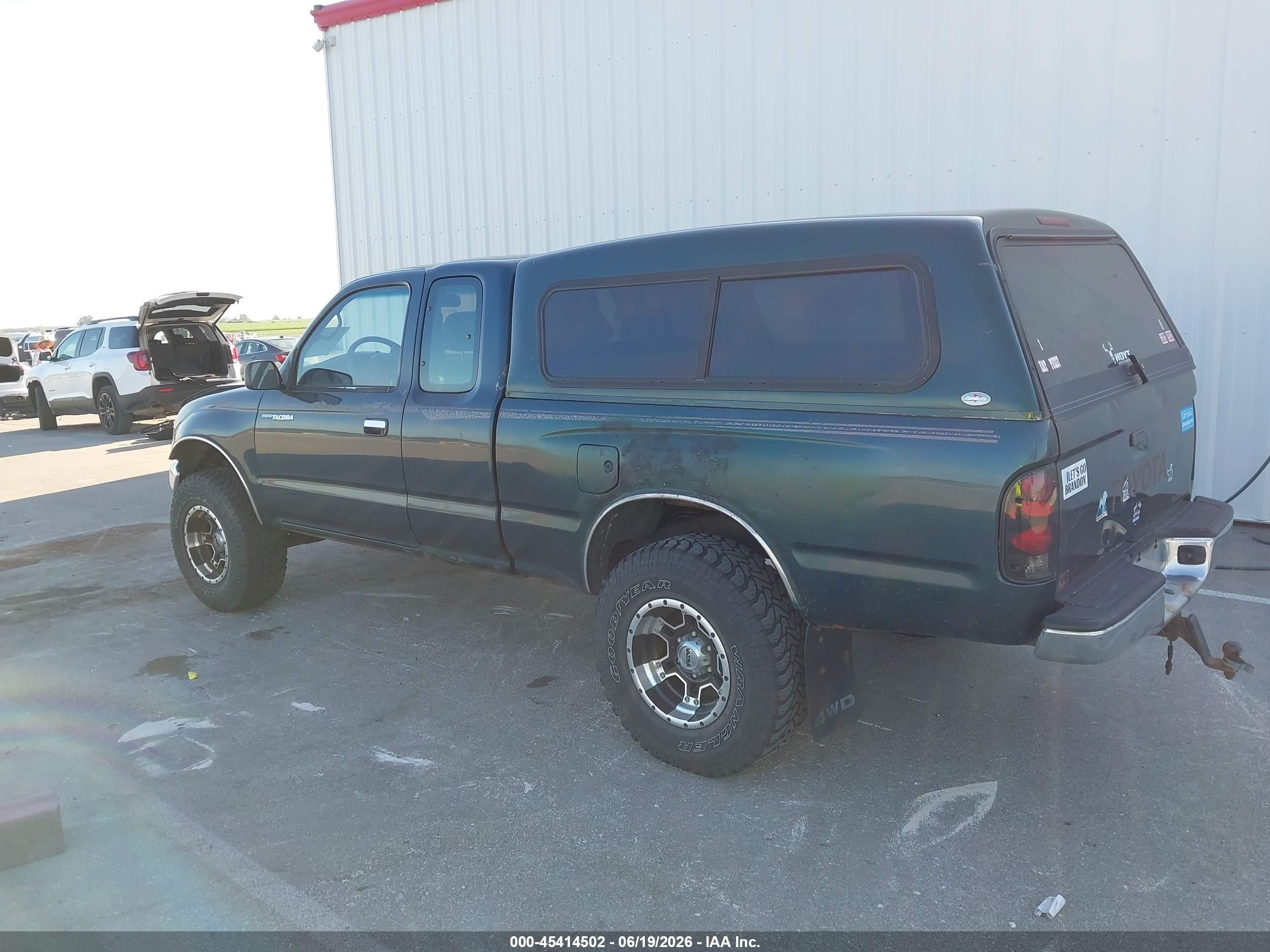 1995 Toyota Tacoma Xtracab Green vin: 4TAVN73F6SZ067499