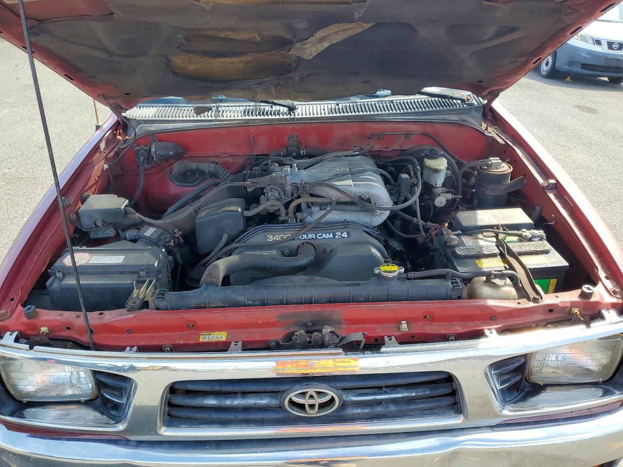 1995 Toyota Tacoma Sr5 Red vin: 4TAVN73K2SZ002467