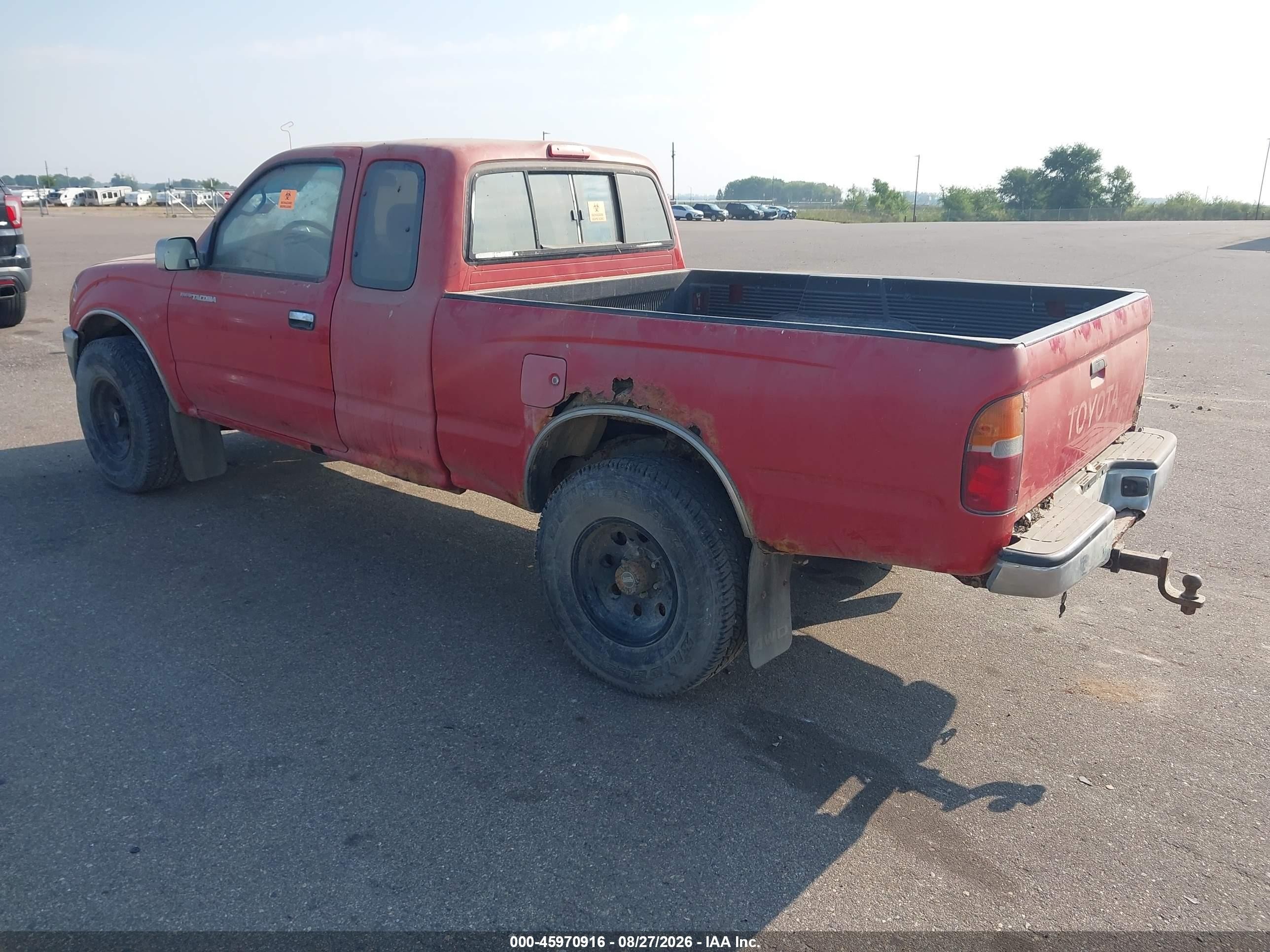 1995 Toyota Tacoma Xtracab Sr5 Red vin: 4TAVN73K4SZ059205