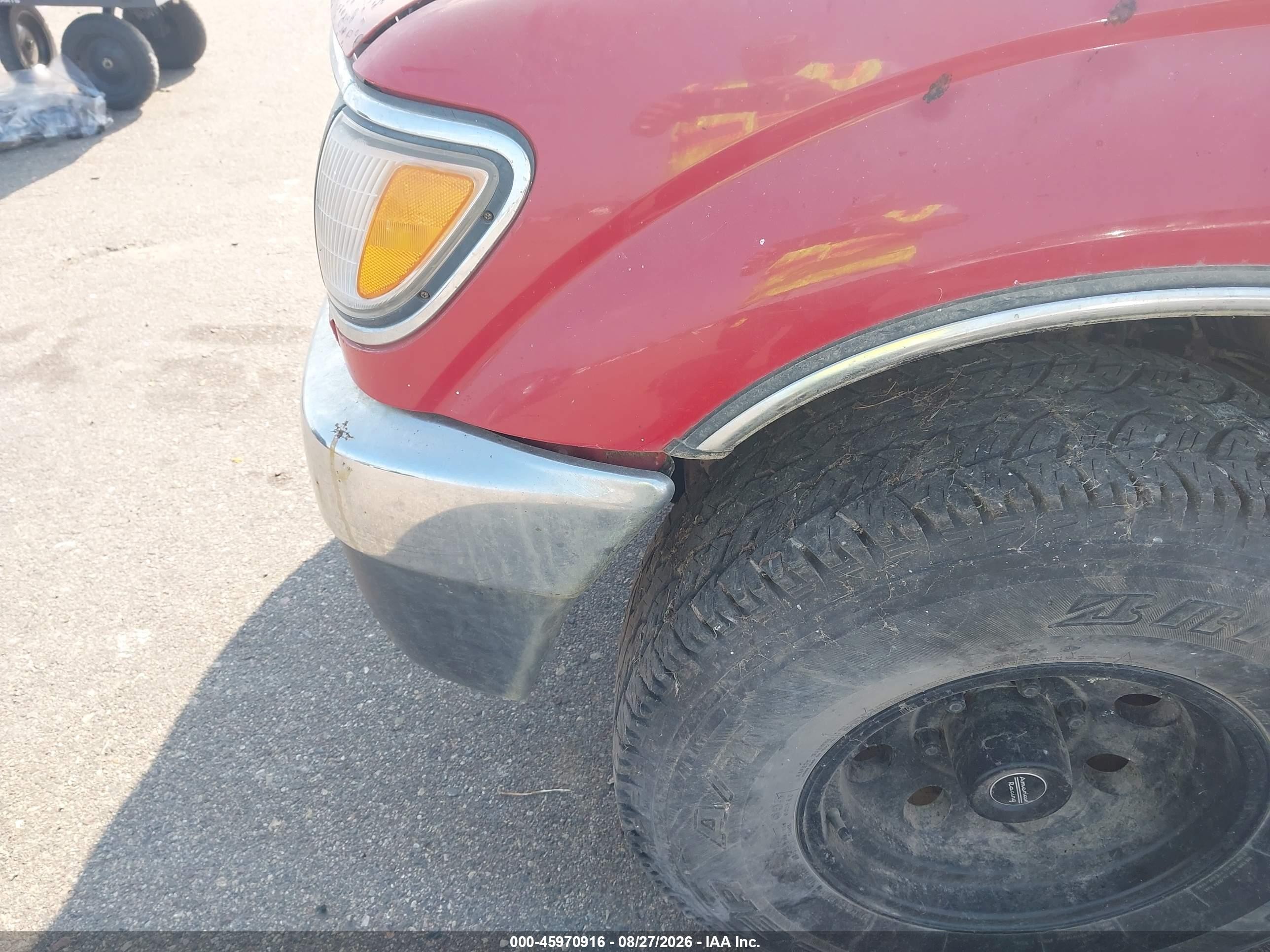 1995 Toyota Tacoma Xtracab Sr5 Red vin: 4TAVN73K4SZ059205