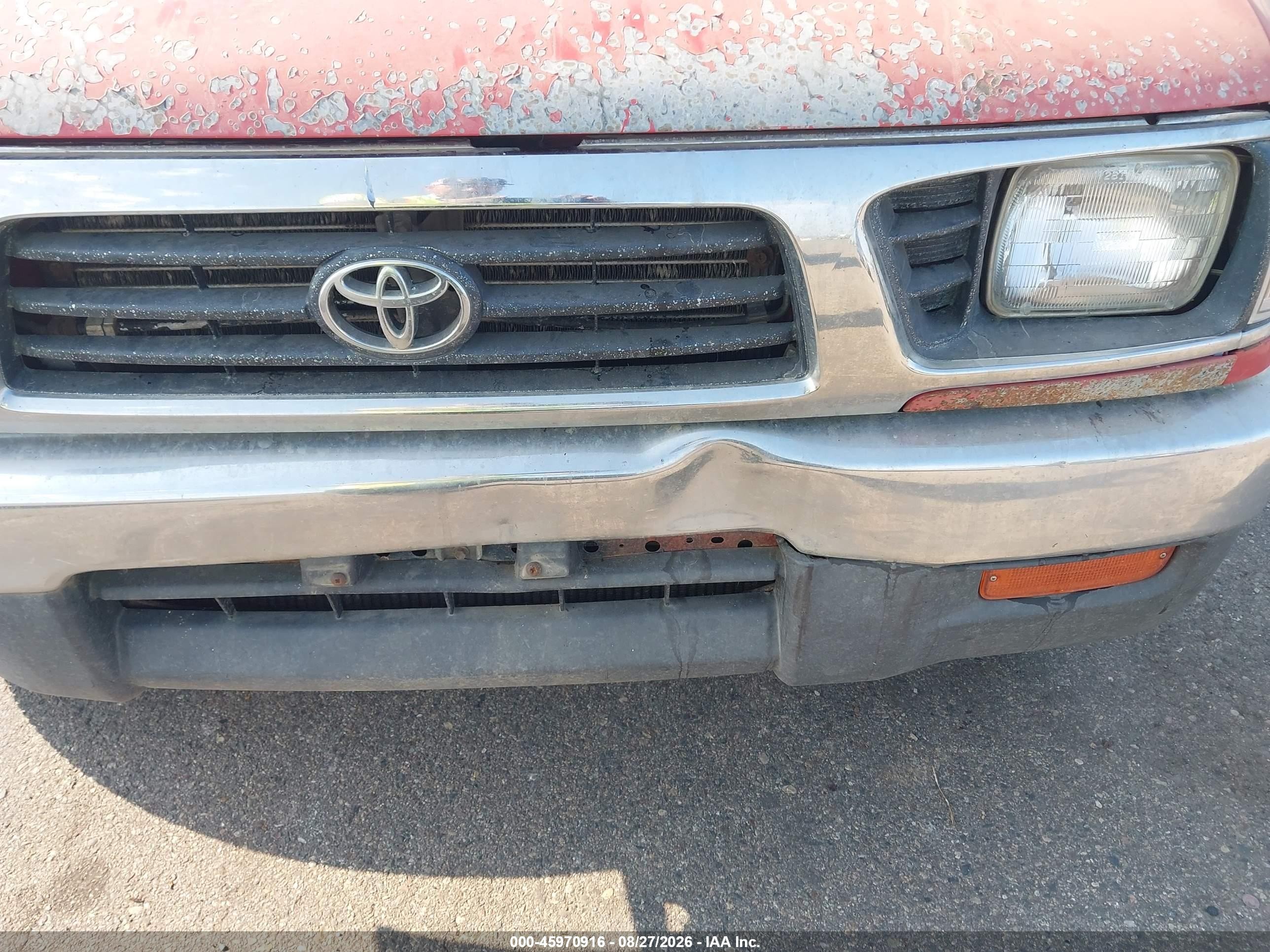 1995 Toyota Tacoma Xtracab Sr5 Red vin: 4TAVN73K4SZ059205
