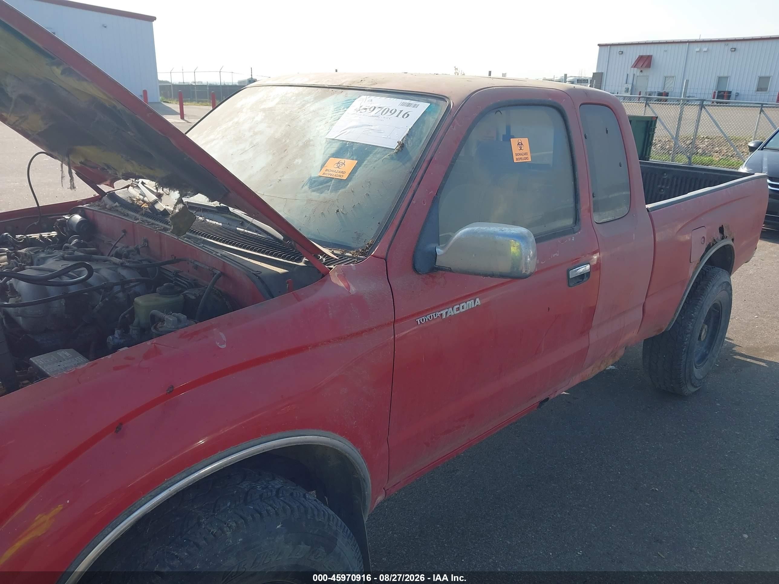 1995 Toyota Tacoma Xtracab Sr5 Red vin: 4TAVN73K4SZ059205