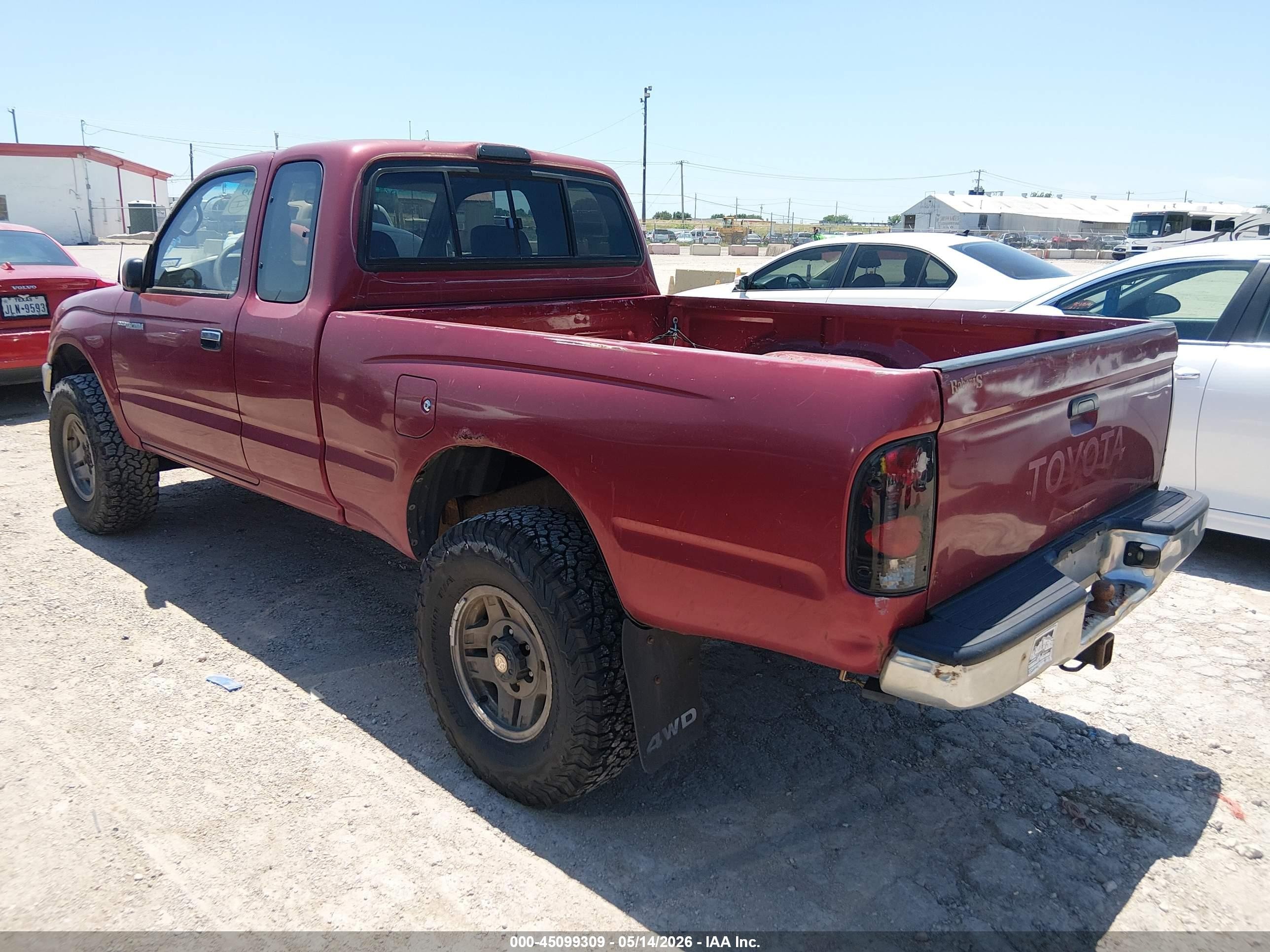 1997 Toyota Tacoma   Red vin: 4TAWM72N1VZ271910