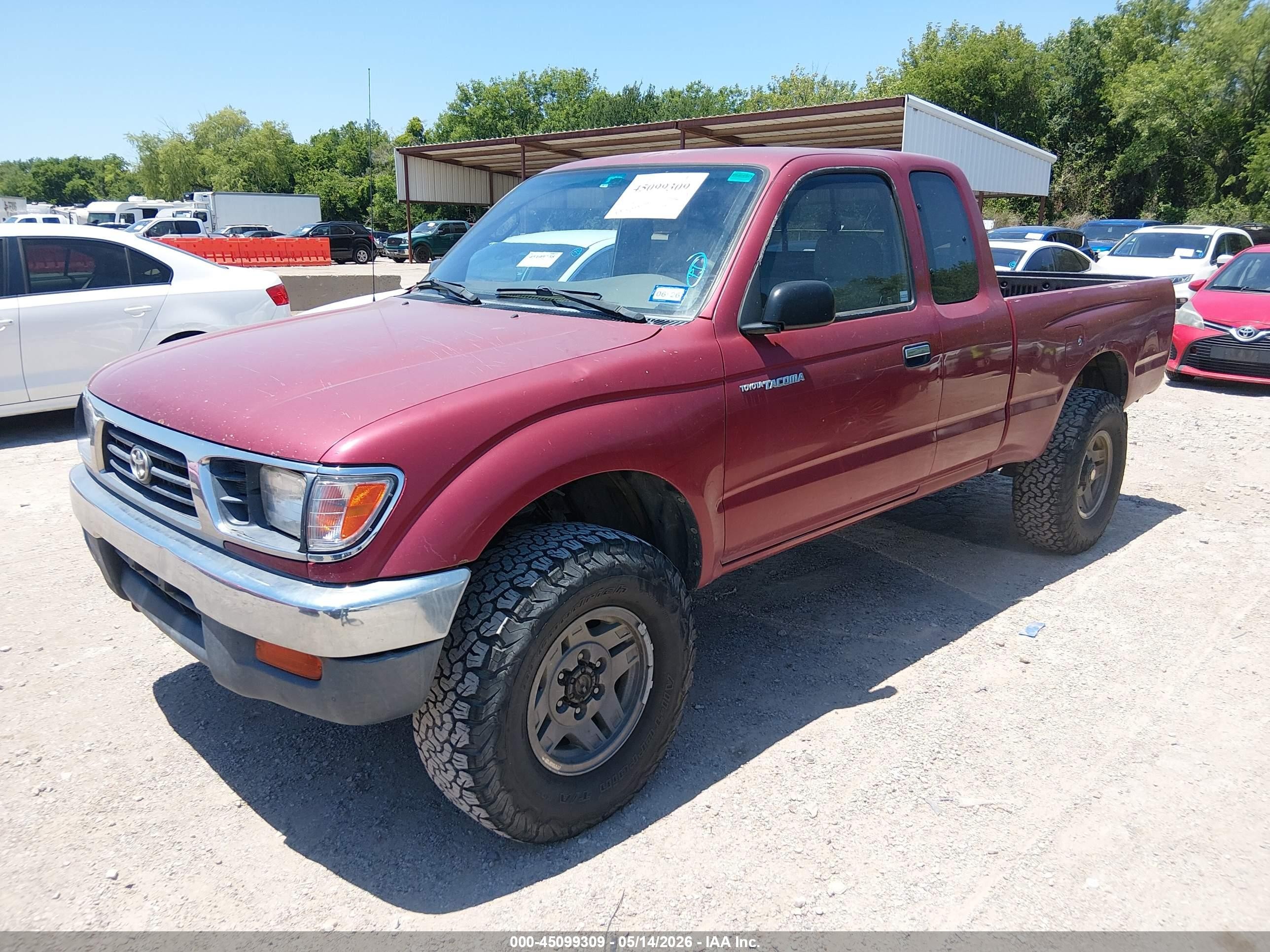 1997 Toyota Tacoma   Red vin: 4TAWM72N1VZ271910