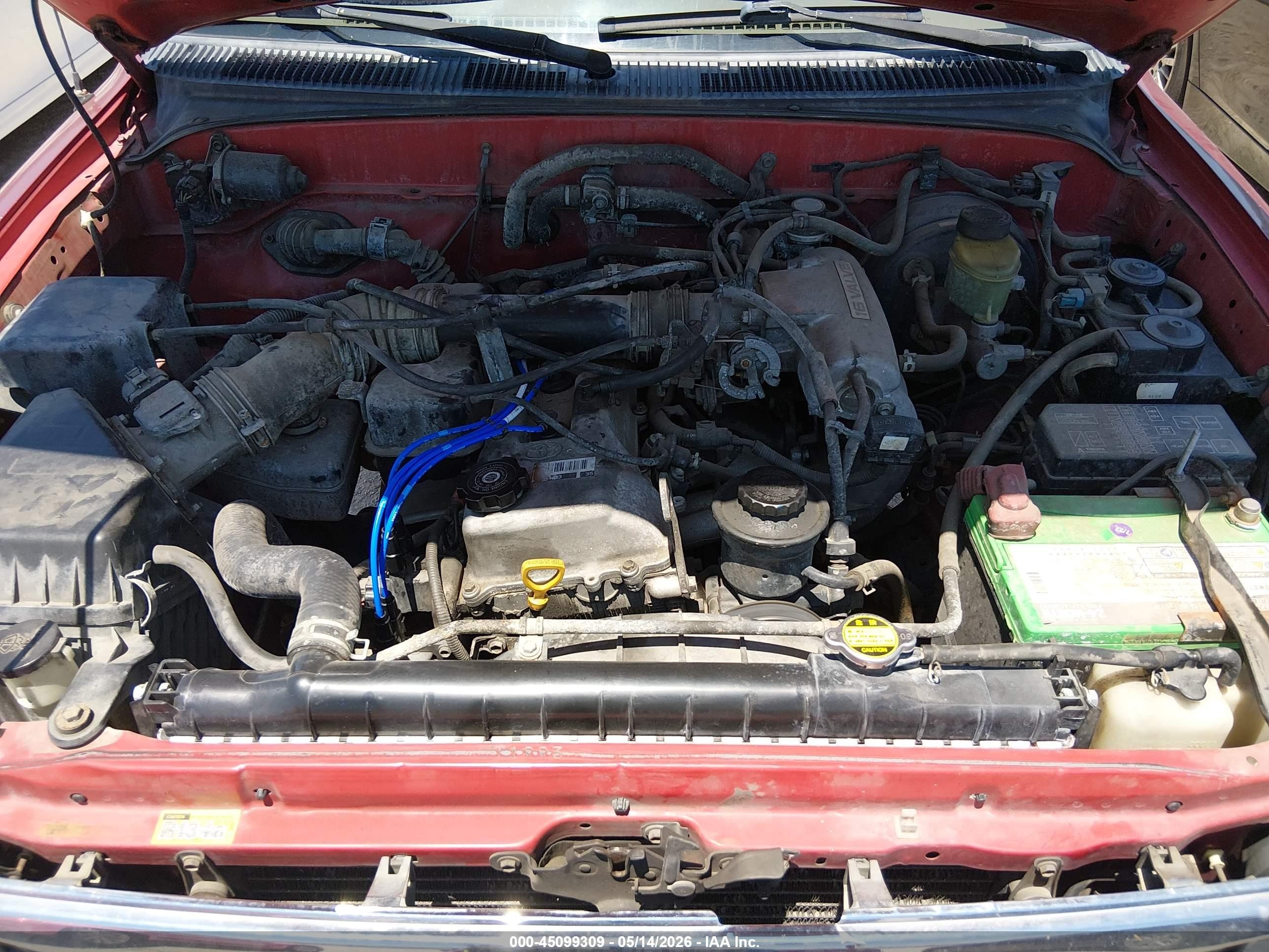 1997 Toyota Tacoma   Red vin: 4TAWM72N1VZ271910