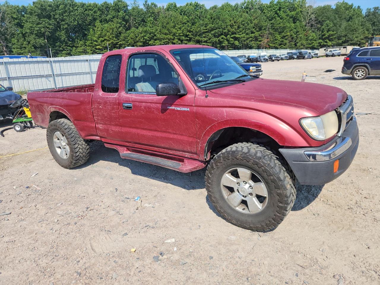 1999 Toyota Tacoma Base Red vin: 4TAWM72N1XZ511542