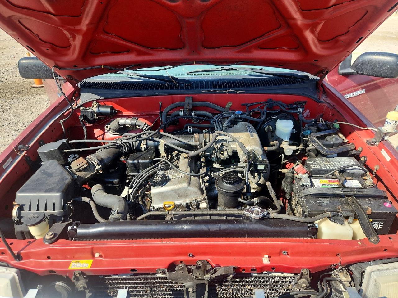 1999 Toyota Tacoma Base Red vin: 4TAWM72N1XZ511542