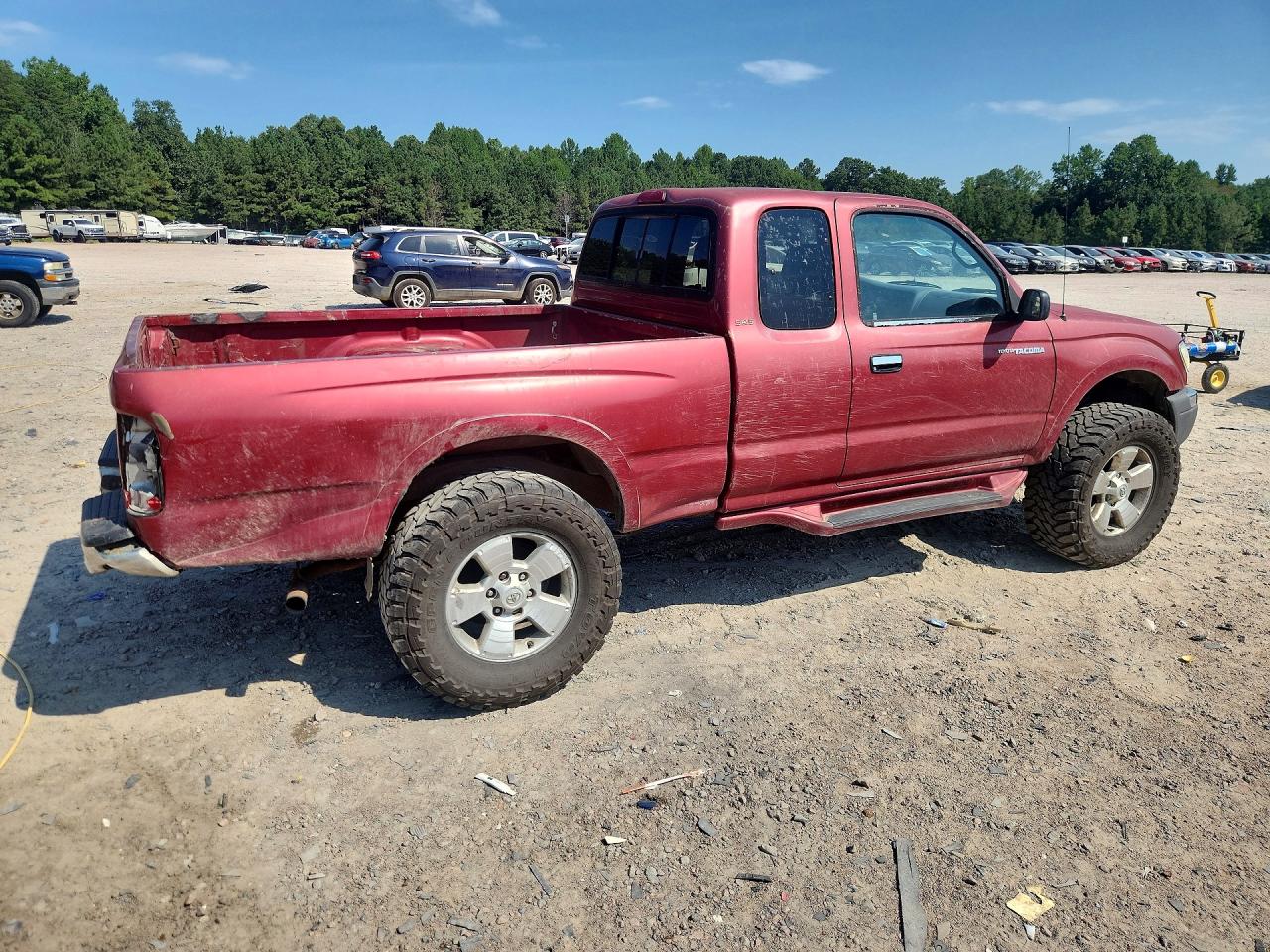 1999 Toyota Tacoma Base Red vin: 4TAWM72N1XZ511542