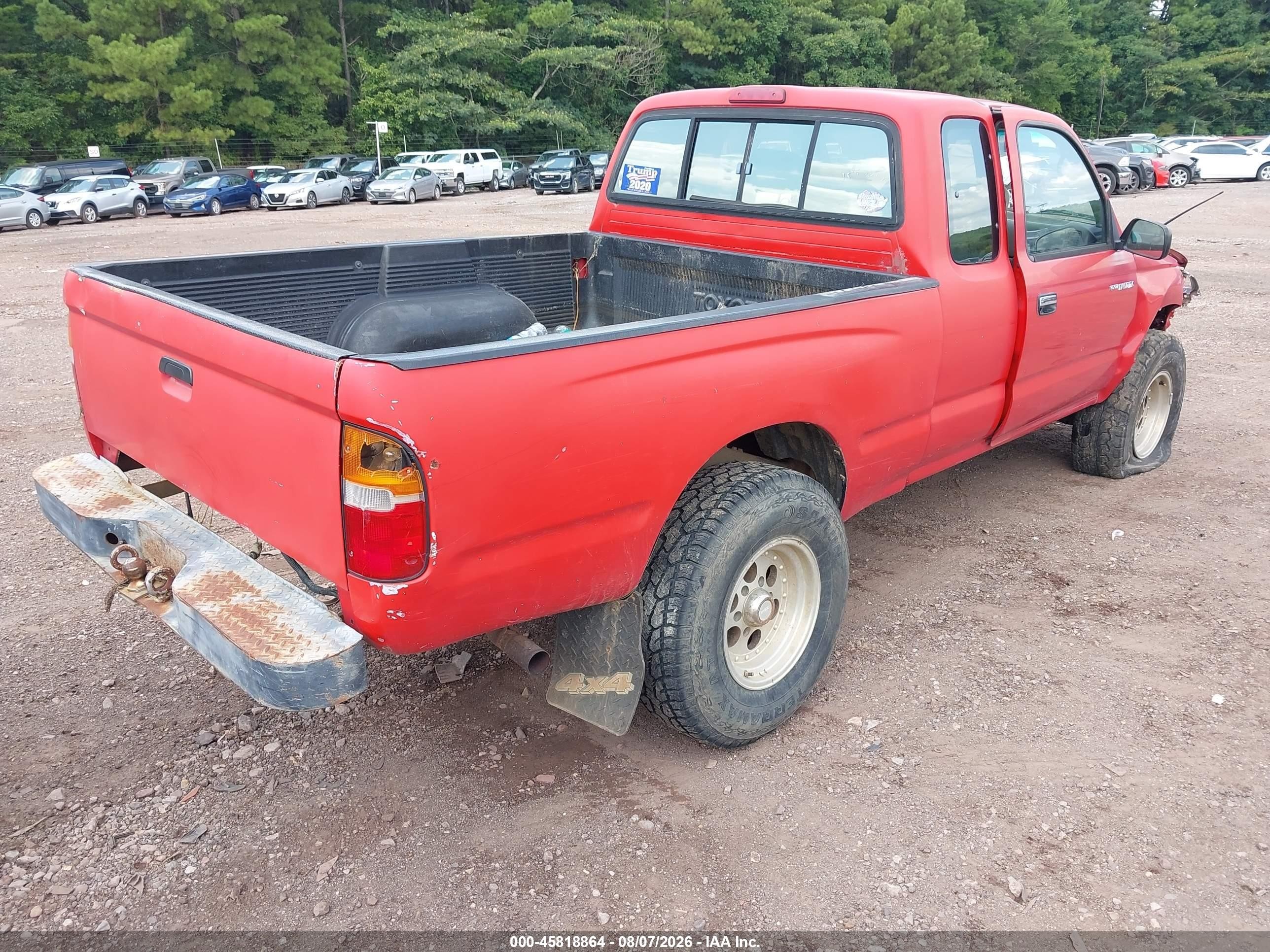 1997 Toyota Tacoma   Red vin: 4TAWM72N2VZ241976