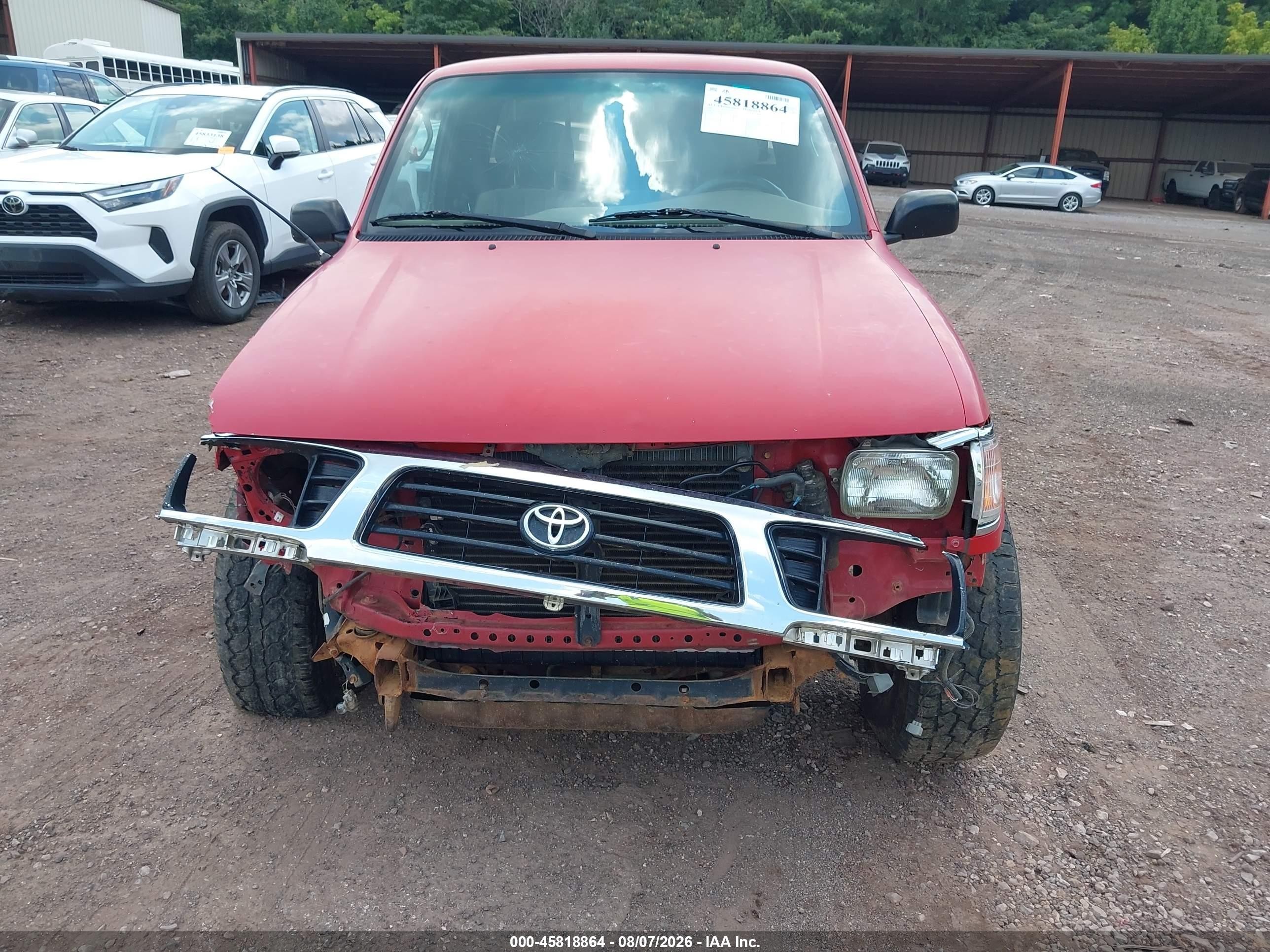 1997 Toyota Tacoma   Red vin: 4TAWM72N2VZ241976