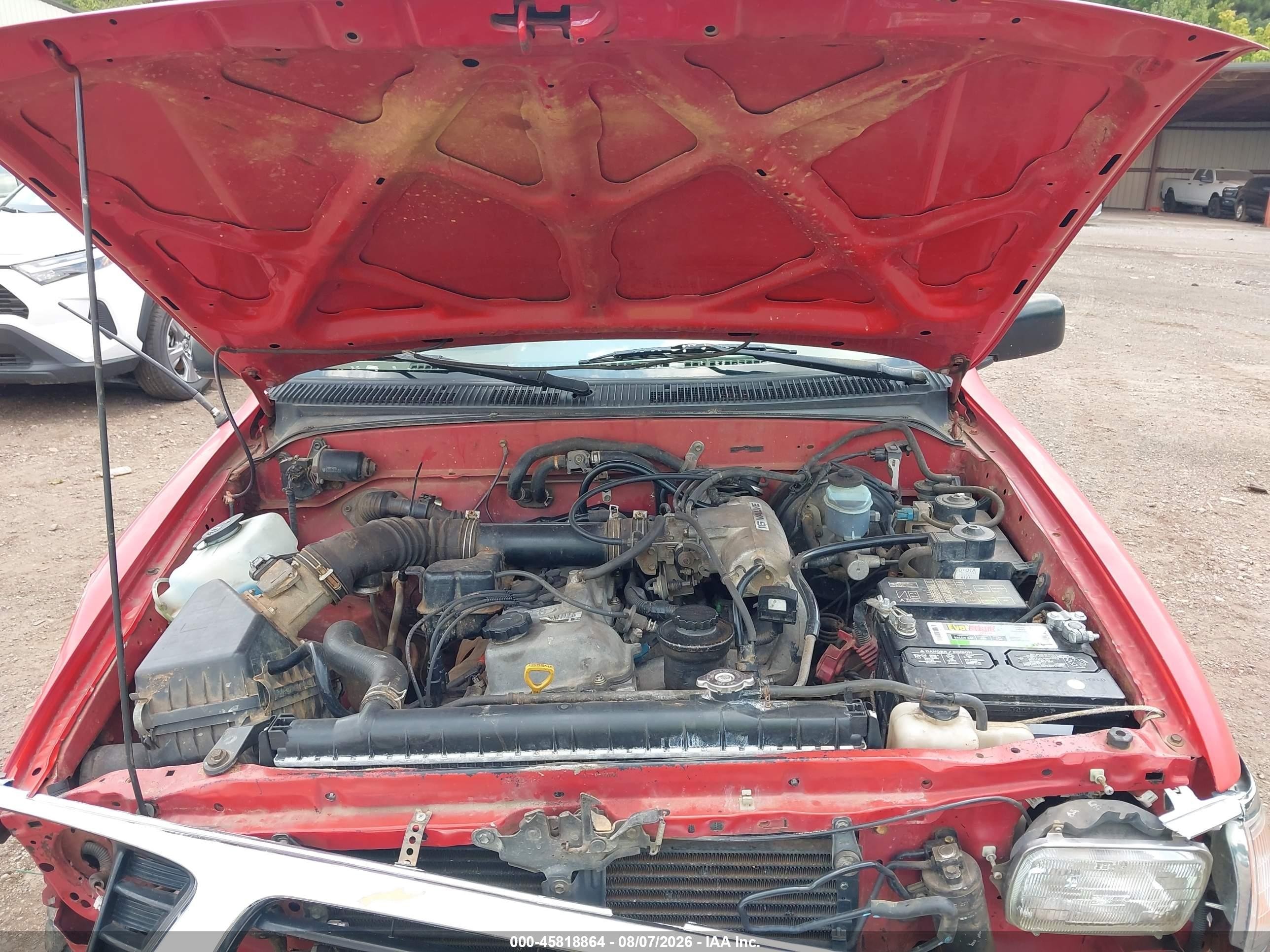 1997 Toyota Tacoma   Red vin: 4TAWM72N2VZ241976