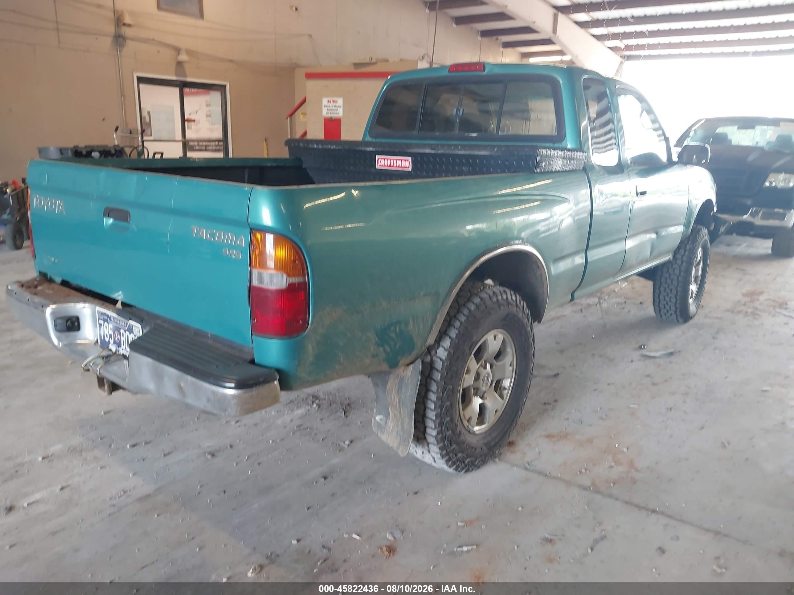 1998 Toyota Tacoma   Green vin: 4TAWM72N2WZ041374