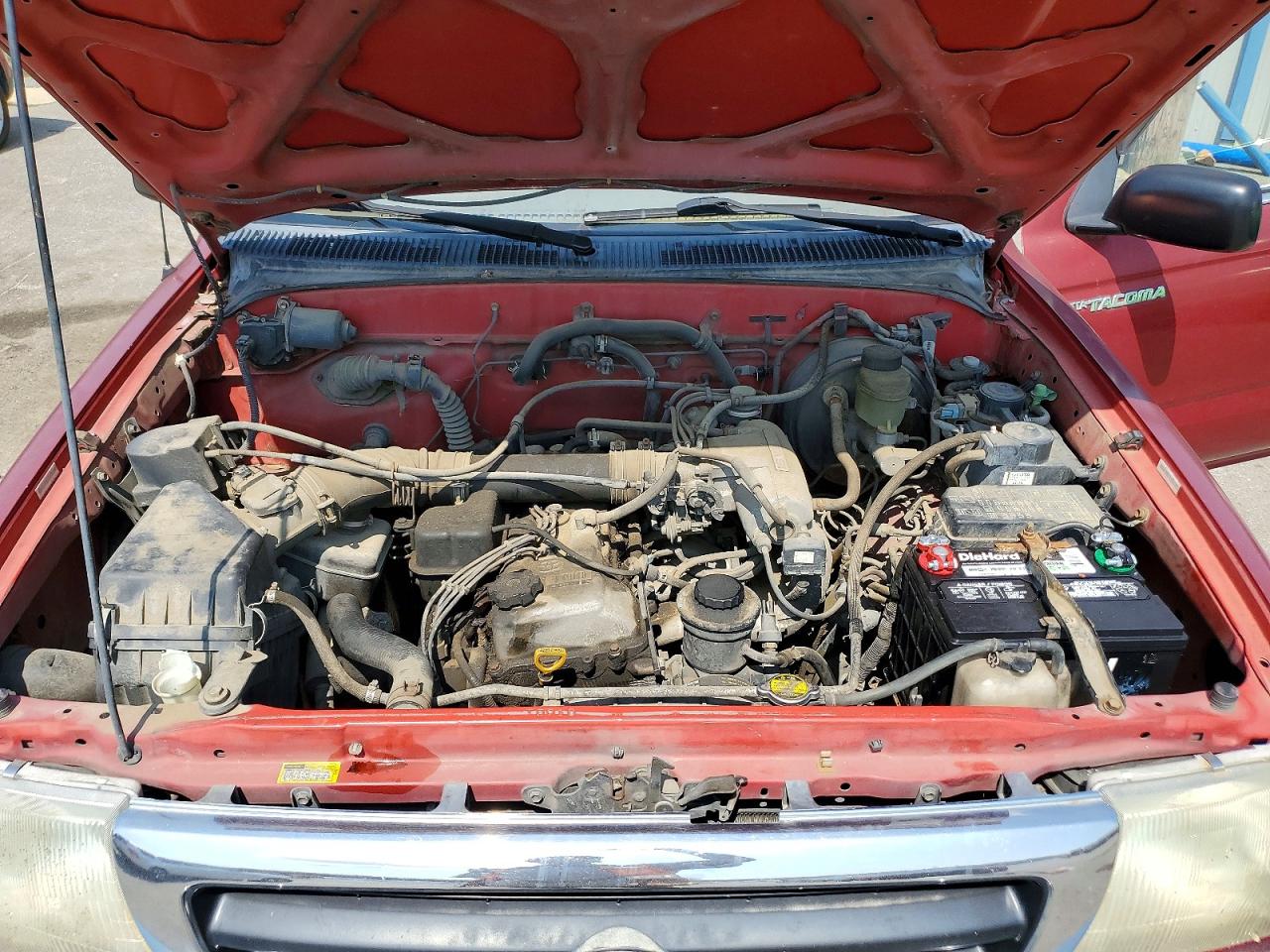 1999 Toyota Tacoma Base Burgundy vin: 4TAWM72N3XZ401673