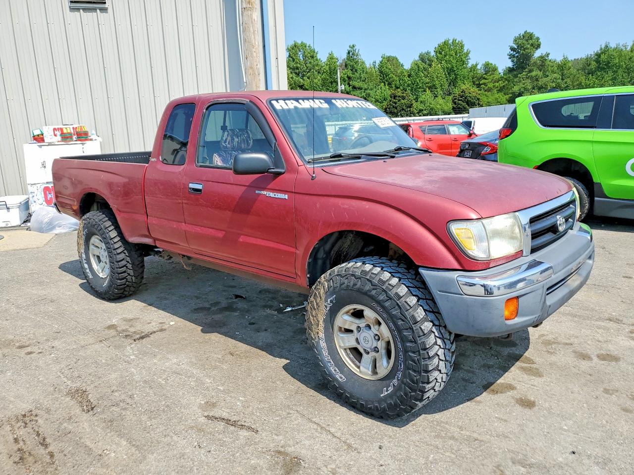 1999 Toyota Tacoma Base Burgundy vin: 4TAWM72N3XZ401673