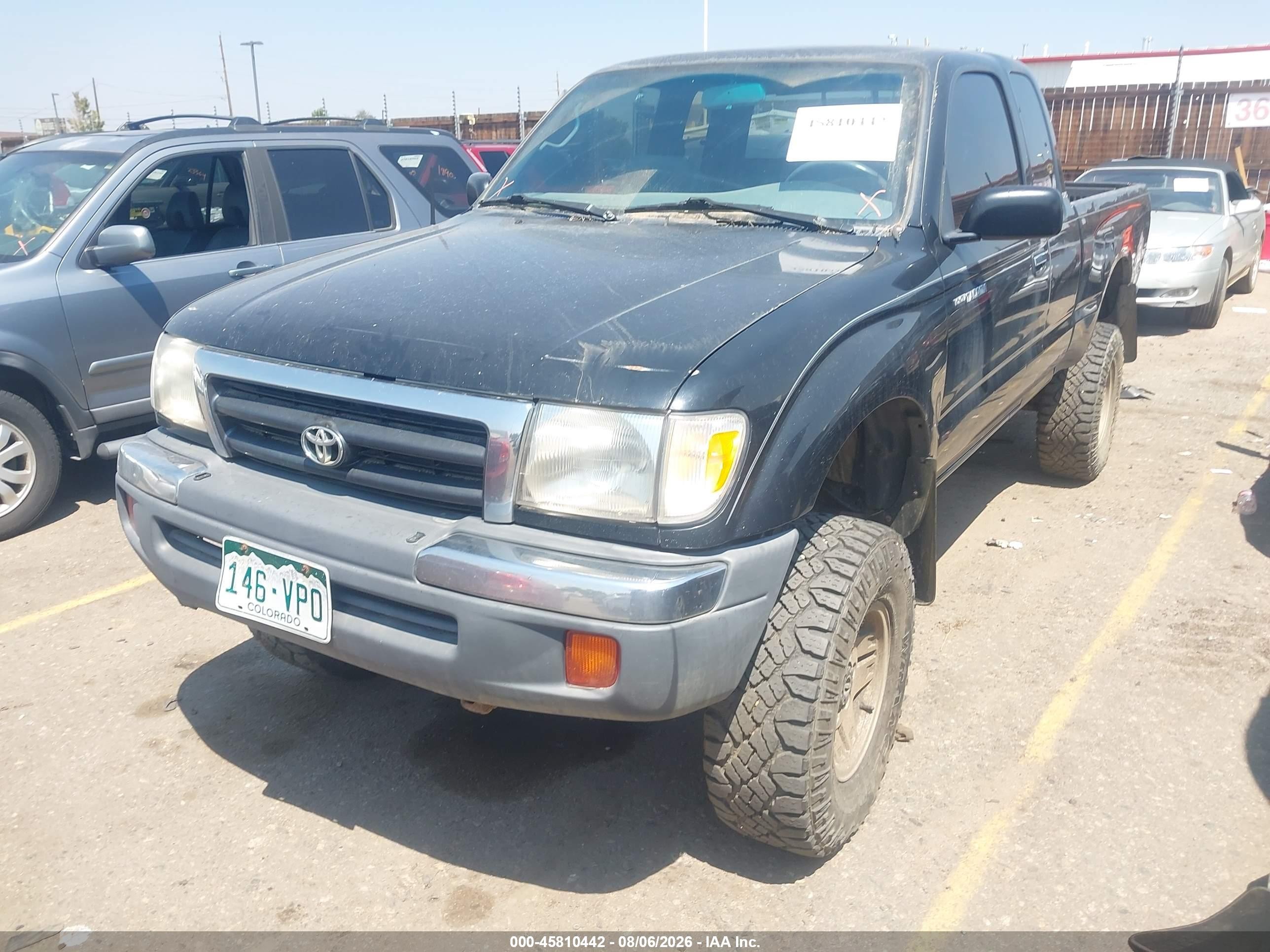 1998 Toyota Tacoma   Черный vin: 4TAWM72N5WZ016839