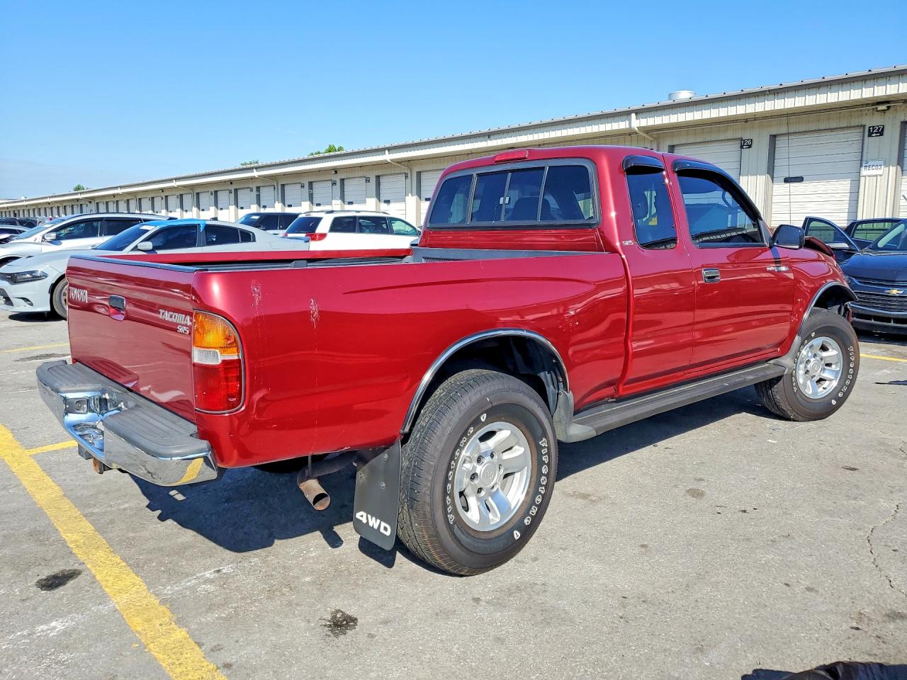 1999 Toyota Tacoma Xtracab Темно-бордовый vin: 4TAWM72N5XZ495894