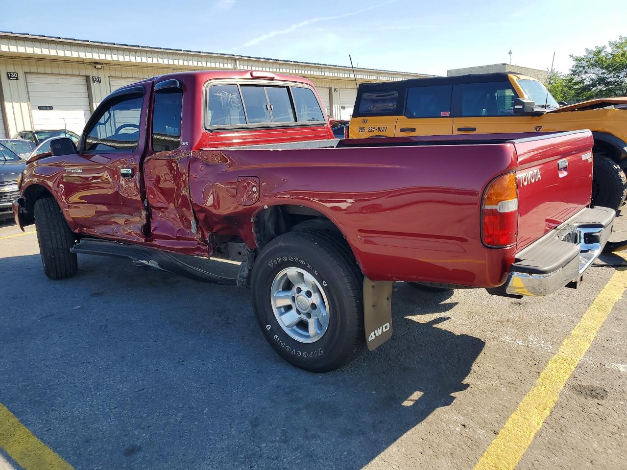 1999 Toyota Tacoma Xtracab Темно-бордовый vin: 4TAWM72N5XZ495894