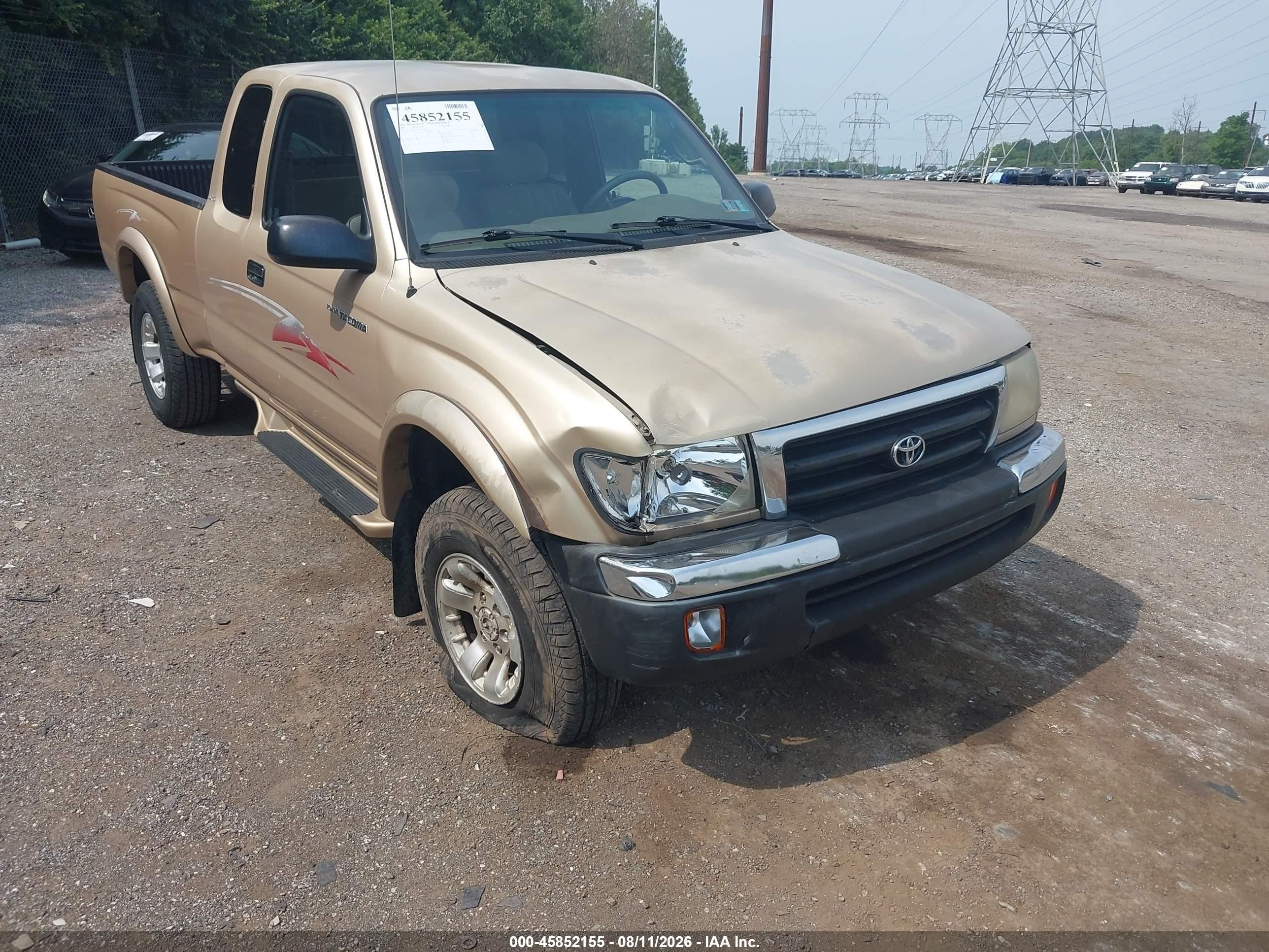 2000 Toyota Tacoma   Gold vin: 4TAWM72N5YZ650798