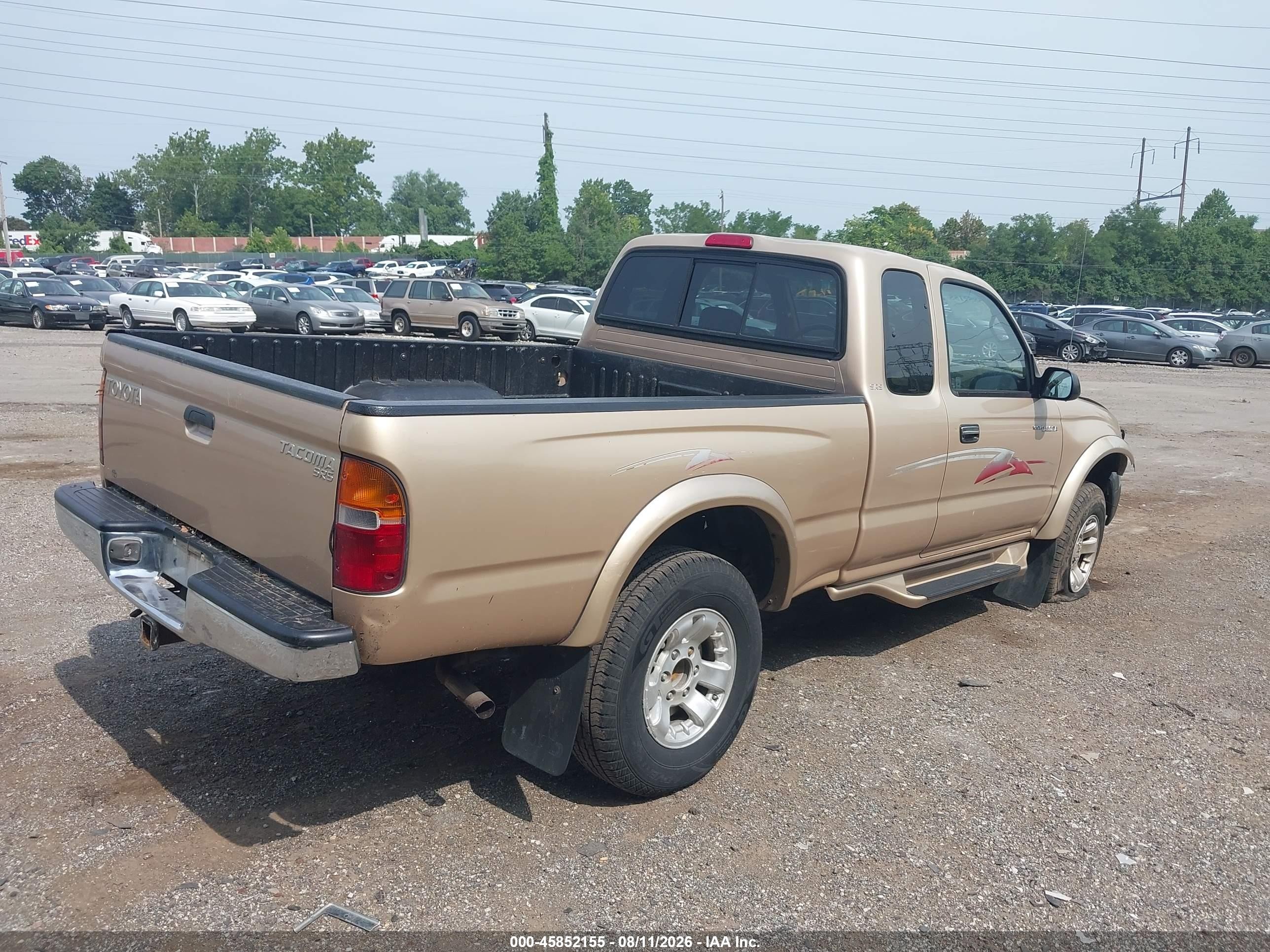 2000 Toyota Tacoma   Gold vin: 4TAWM72N5YZ650798
