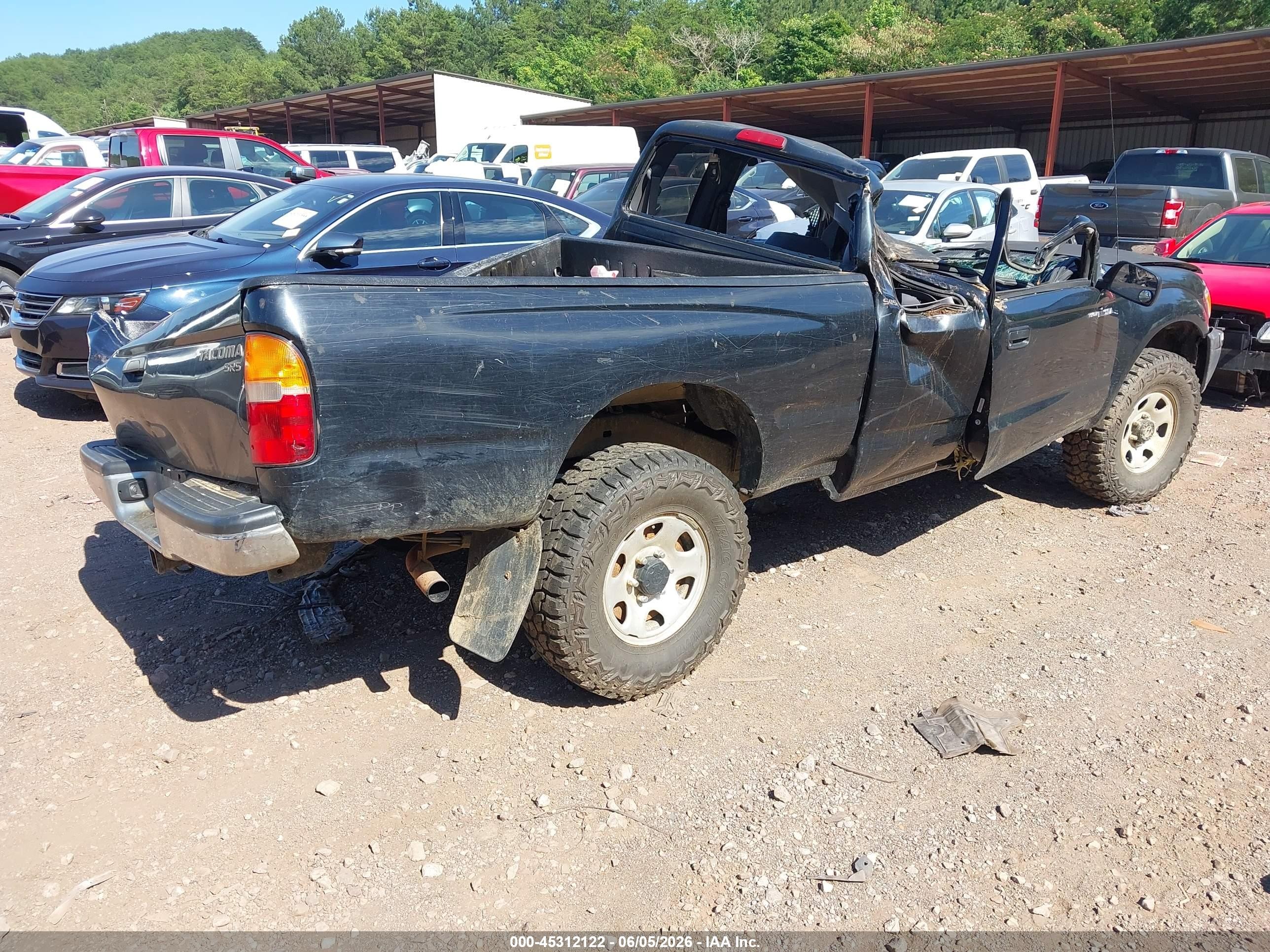 1998 Toyota Tacoma   Black vin: 4TAWM72N7WZ064407