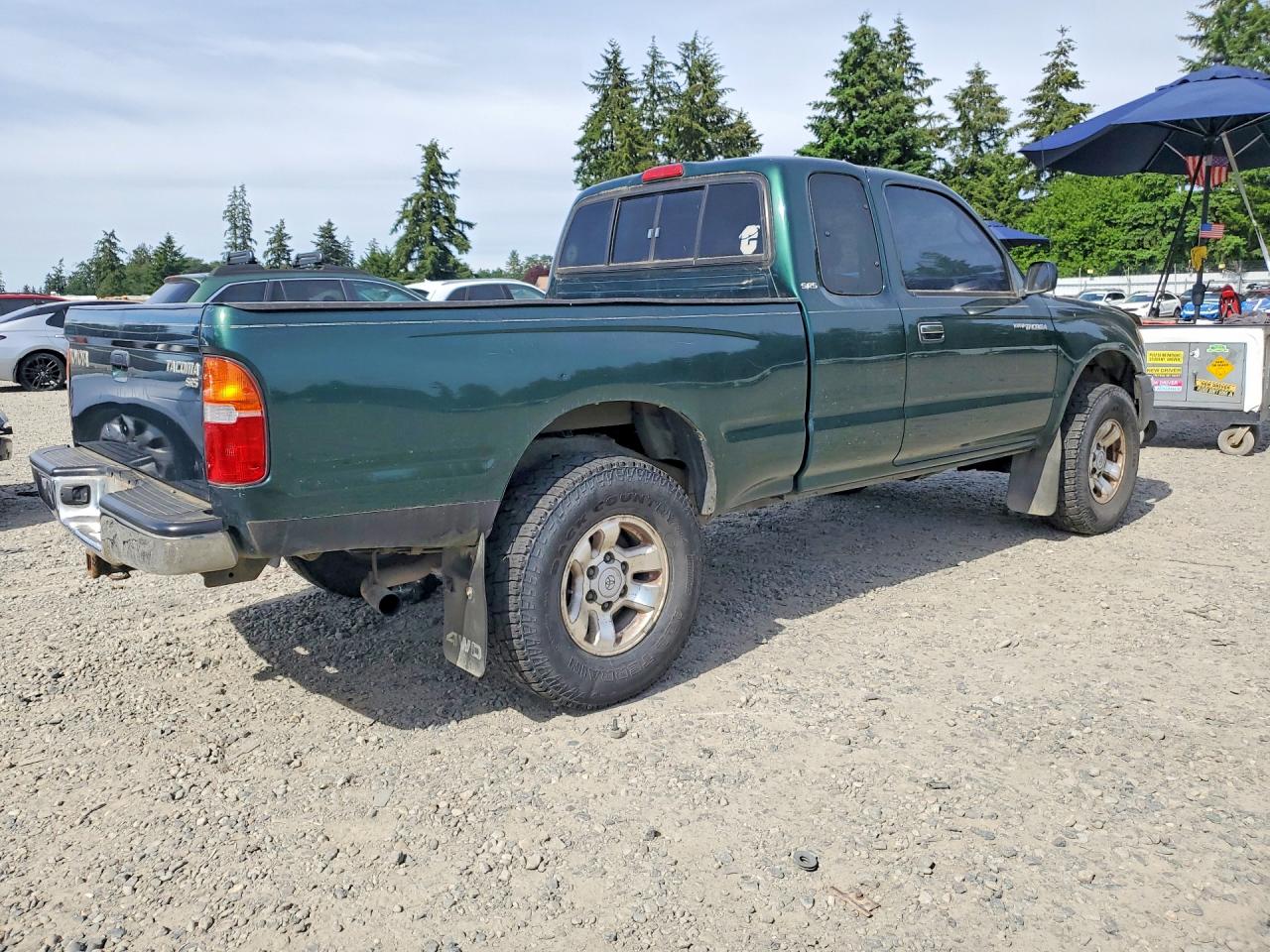 1999 Toyota Tacoma Xtracab Green vin: 4TAWM72N8XZ417741