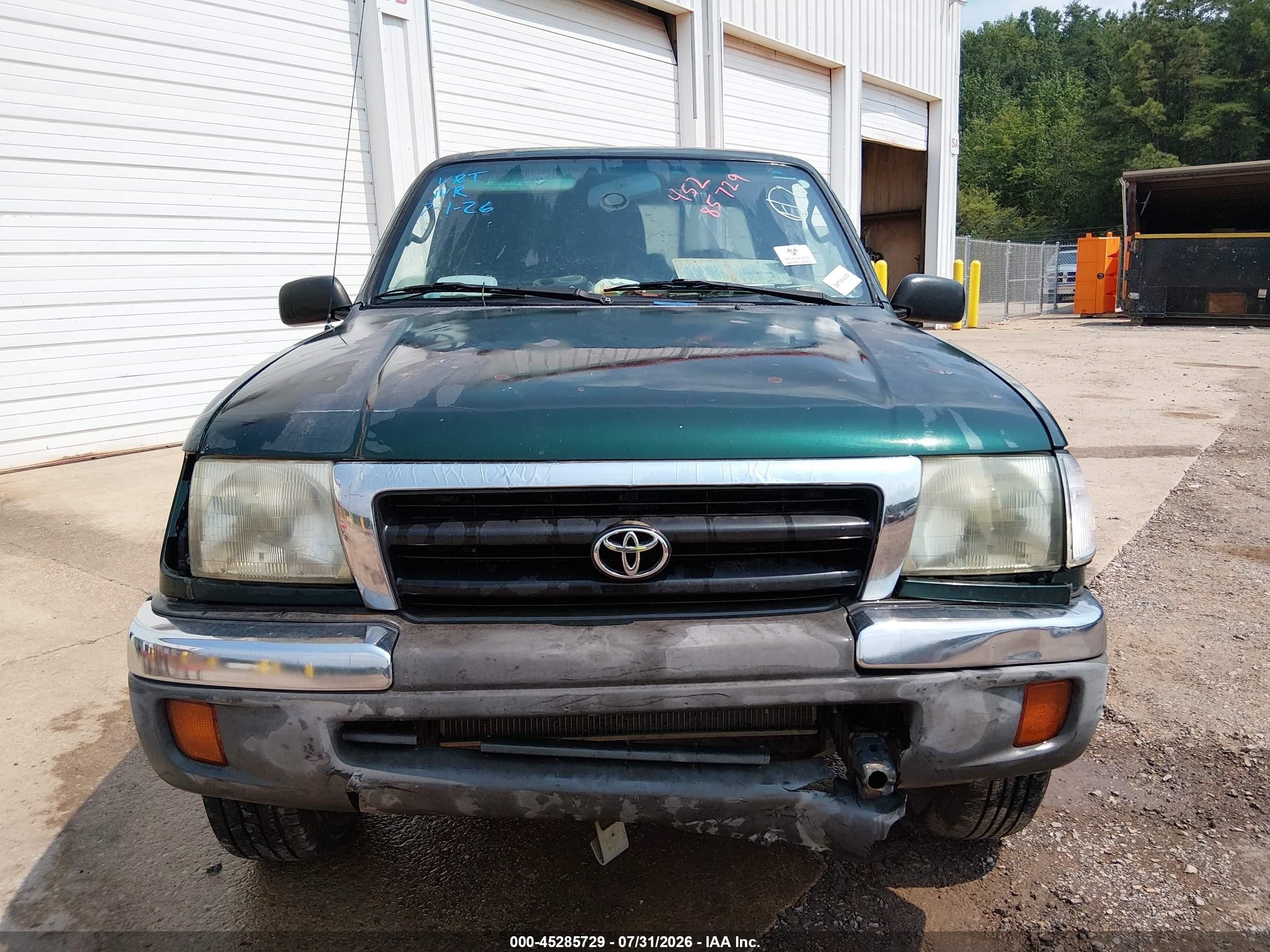 1999 Toyota Tacoma   Green vin: 4TAWM72N9XZ446262
