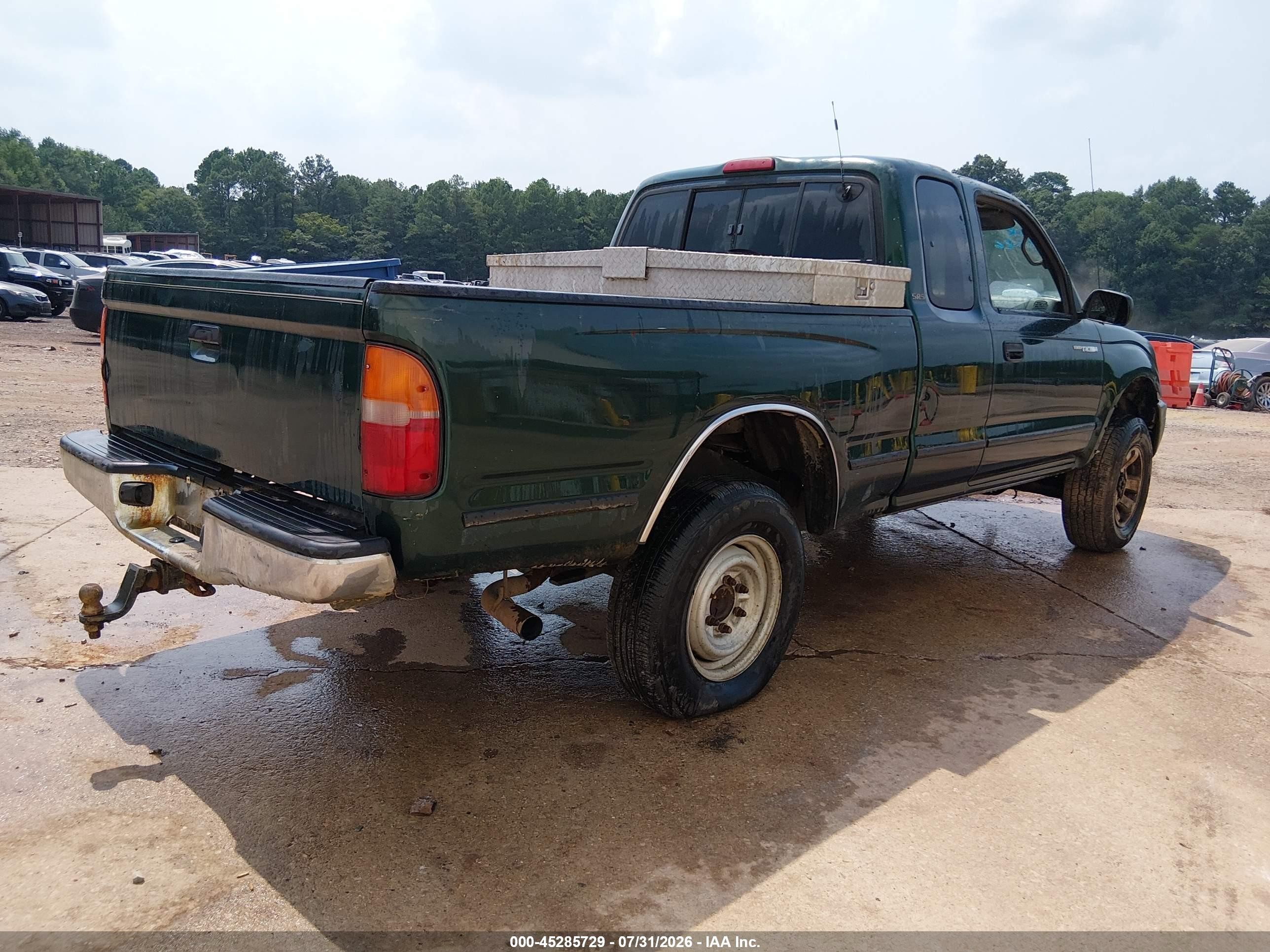 1999 Toyota Tacoma   Green vin: 4TAWM72N9XZ446262