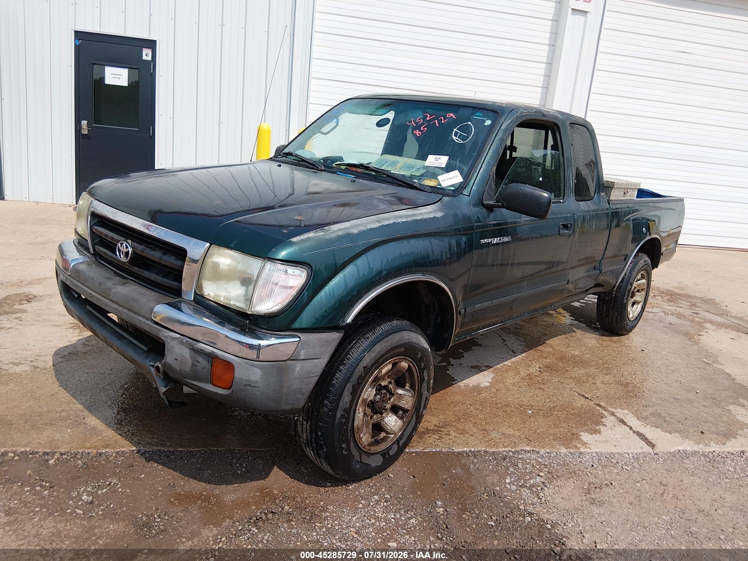 1999 Toyota Tacoma   Green vin: 4TAWM72N9XZ446262