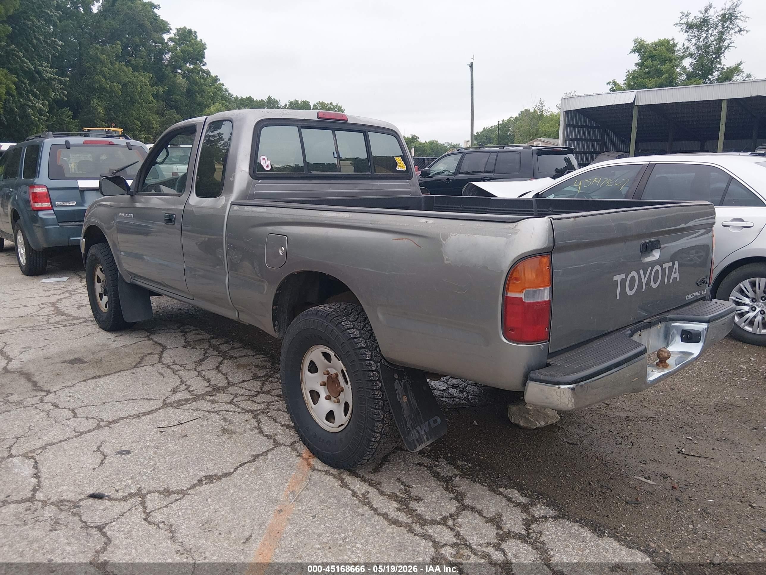 1996 Toyota Tacoma Xtracab Gray vin: 4TAWM72NXTZ210715
