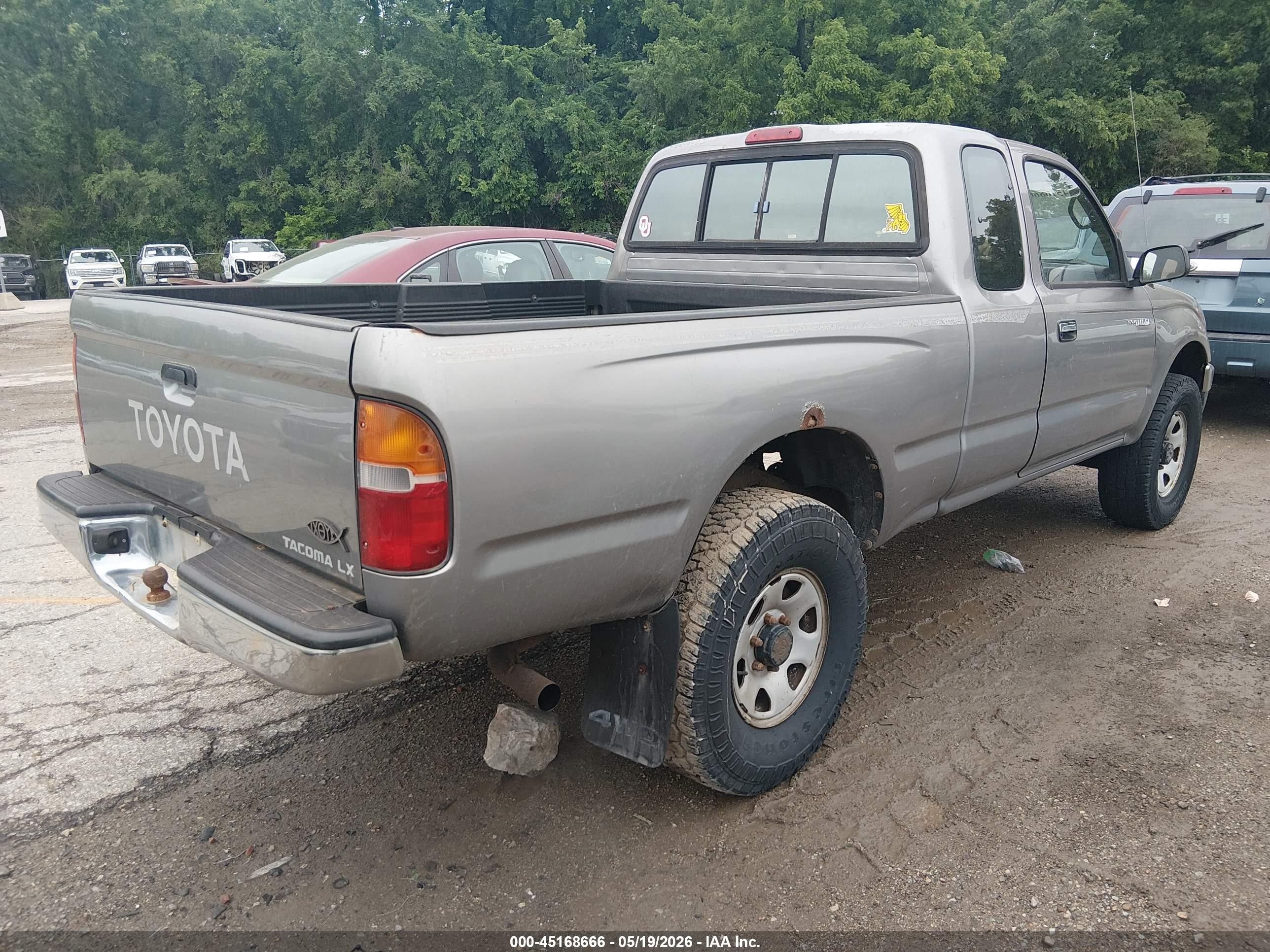 1996 Toyota Tacoma Xtracab Gray vin: 4TAWM72NXTZ210715