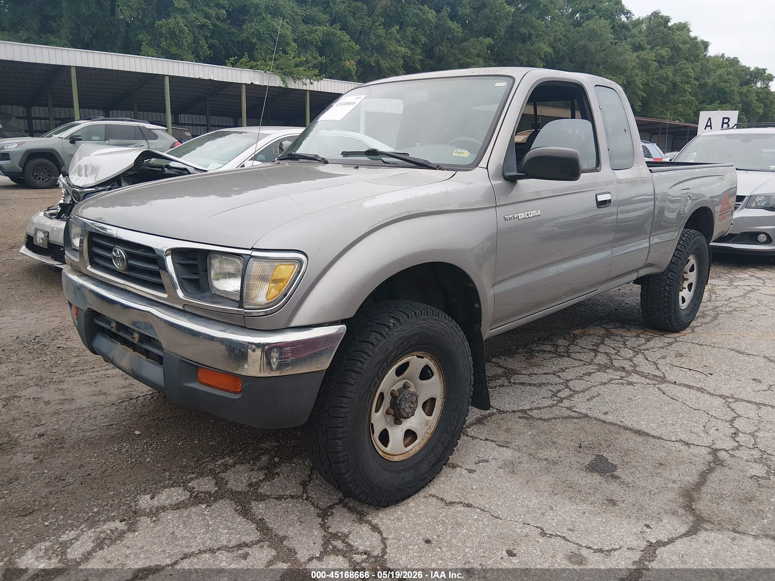 1996 Toyota Tacoma Xtracab Gray vin: 4TAWM72NXTZ210715