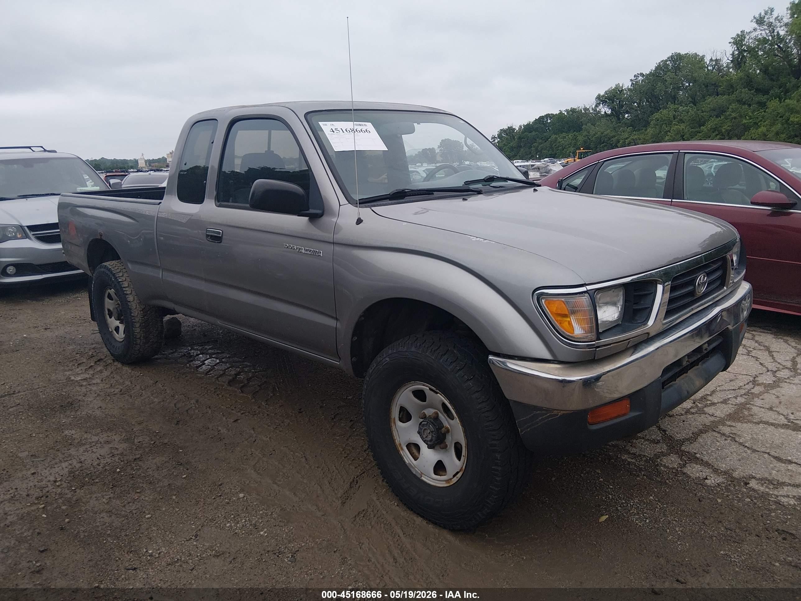 1996 Toyota Tacoma Xtracab Gray vin: 4TAWM72NXTZ210715