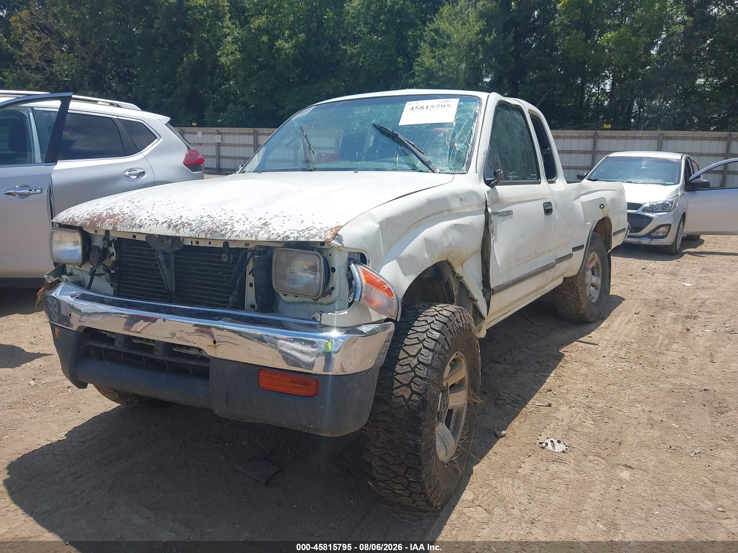1996 Toyota Tacoma Xtracab White vin: 4TAWN72N0TZ198815