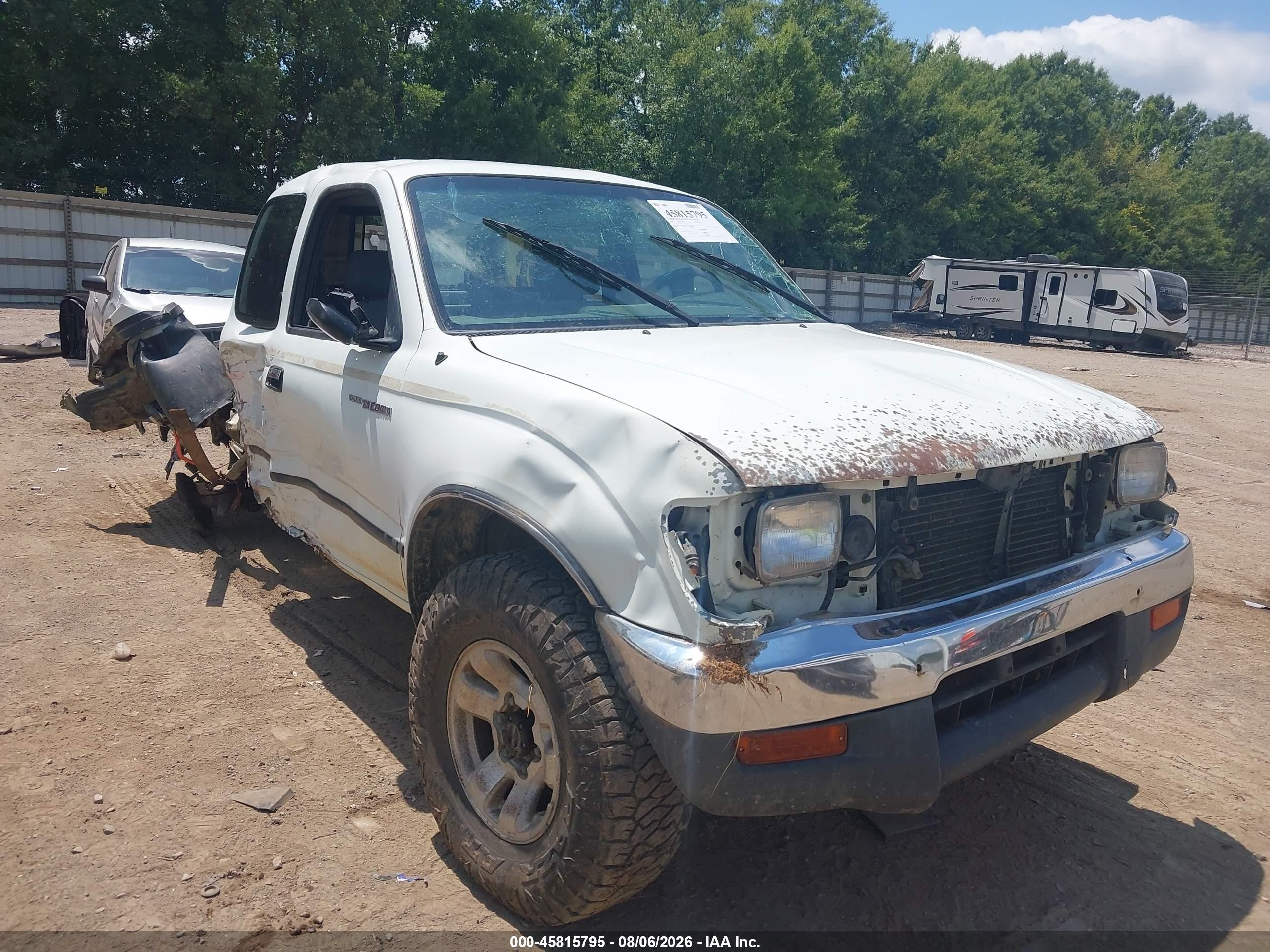 1996 Toyota Tacoma Xtracab White vin: 4TAWN72N0TZ198815