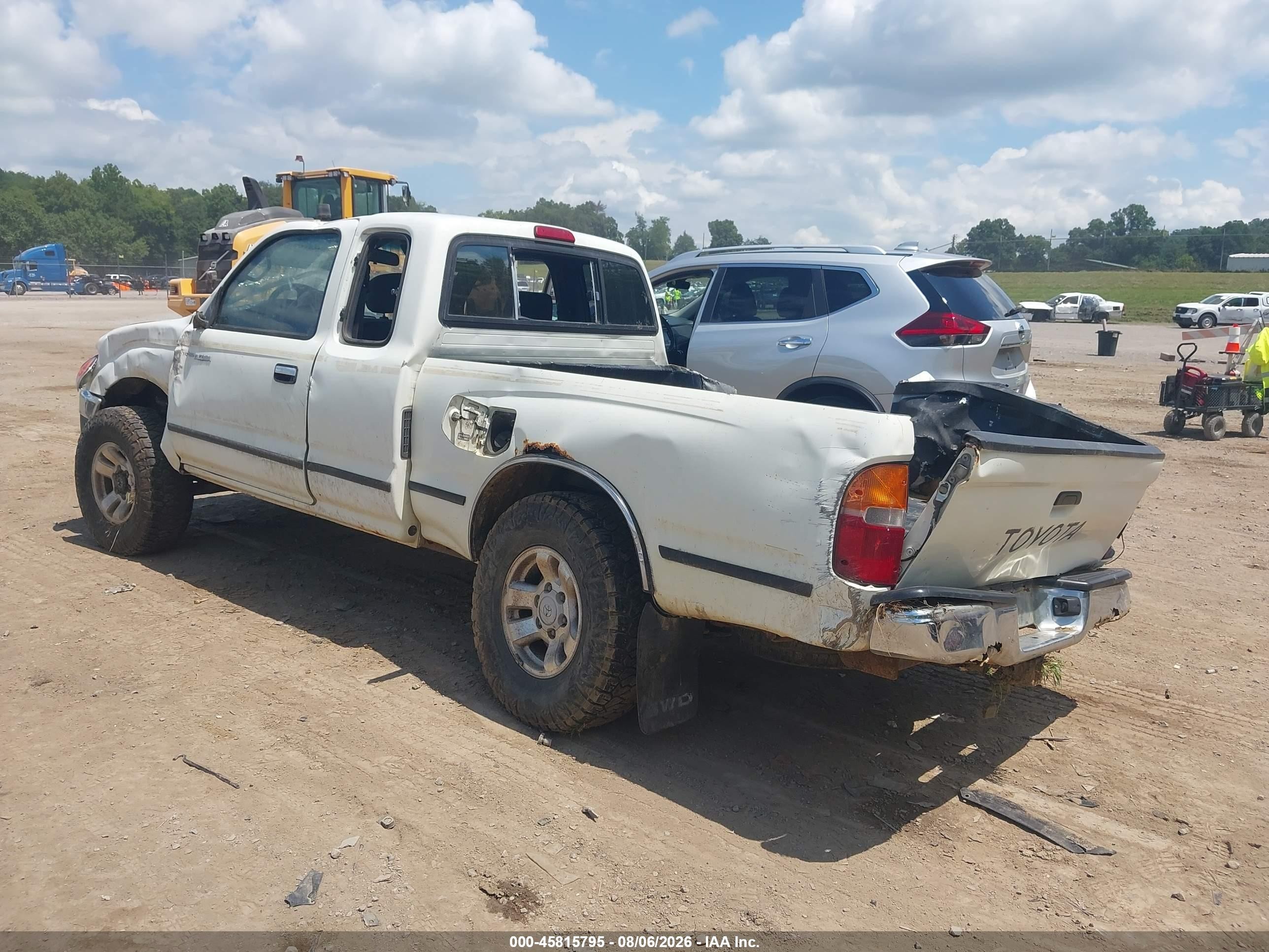 1996 Toyota Tacoma Xtracab White vin: 4TAWN72N0TZ198815