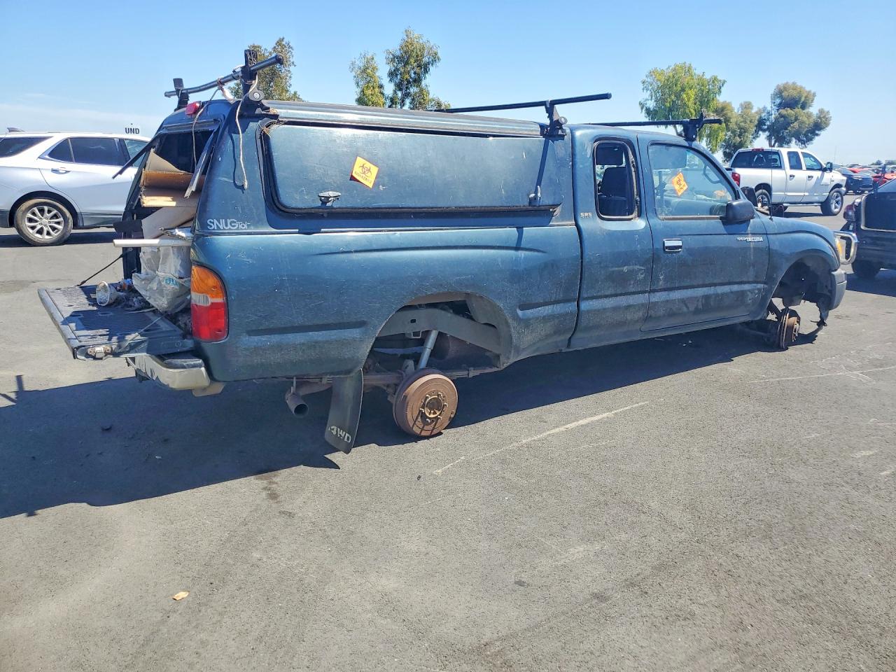 1998 Toyota Tacoma Xtracab Green vin: 4TAWN72N1WZ049415