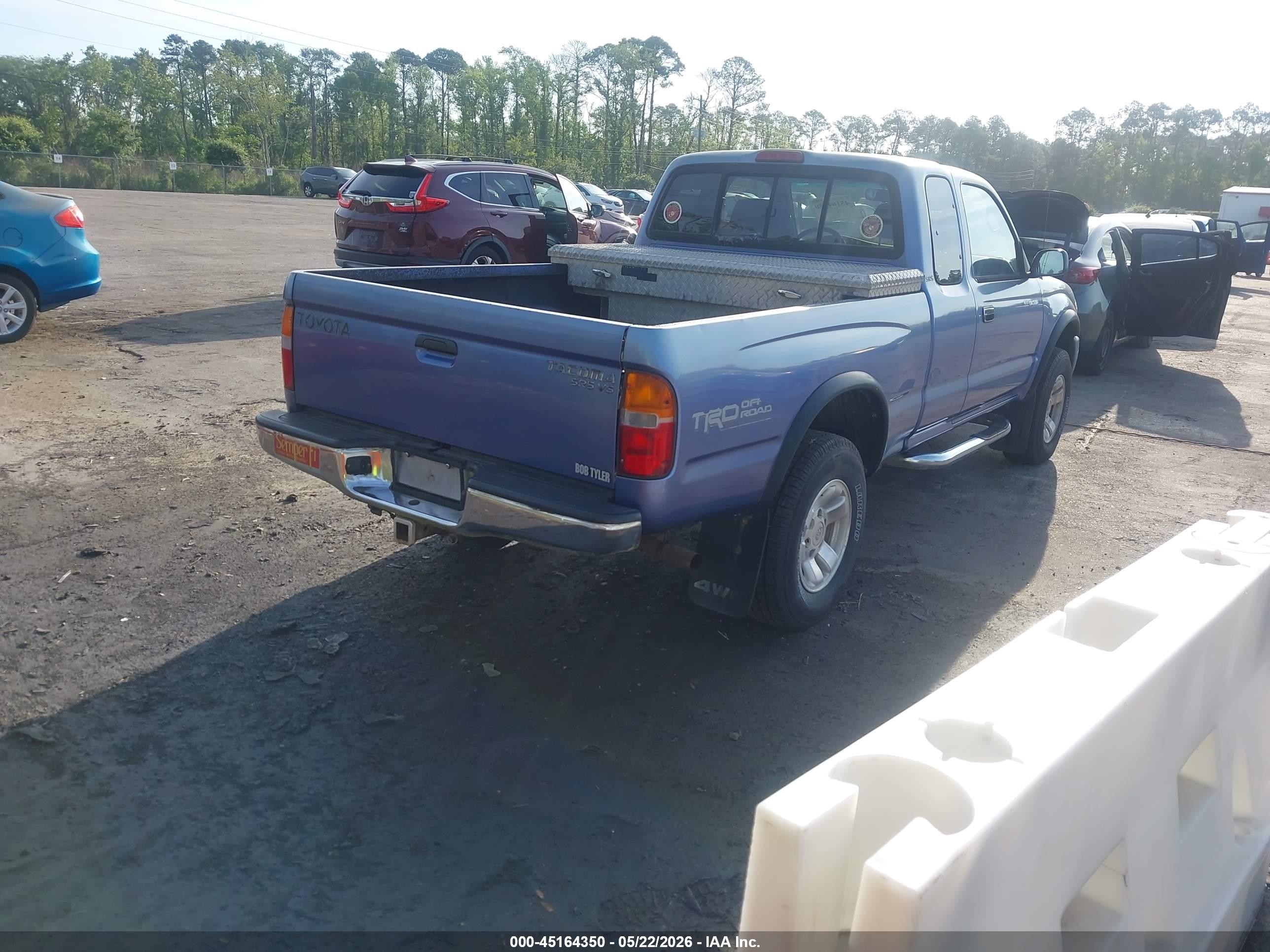 1999 Toyota Tacoma   Blue vin: 4TAWN72N1XZ406299