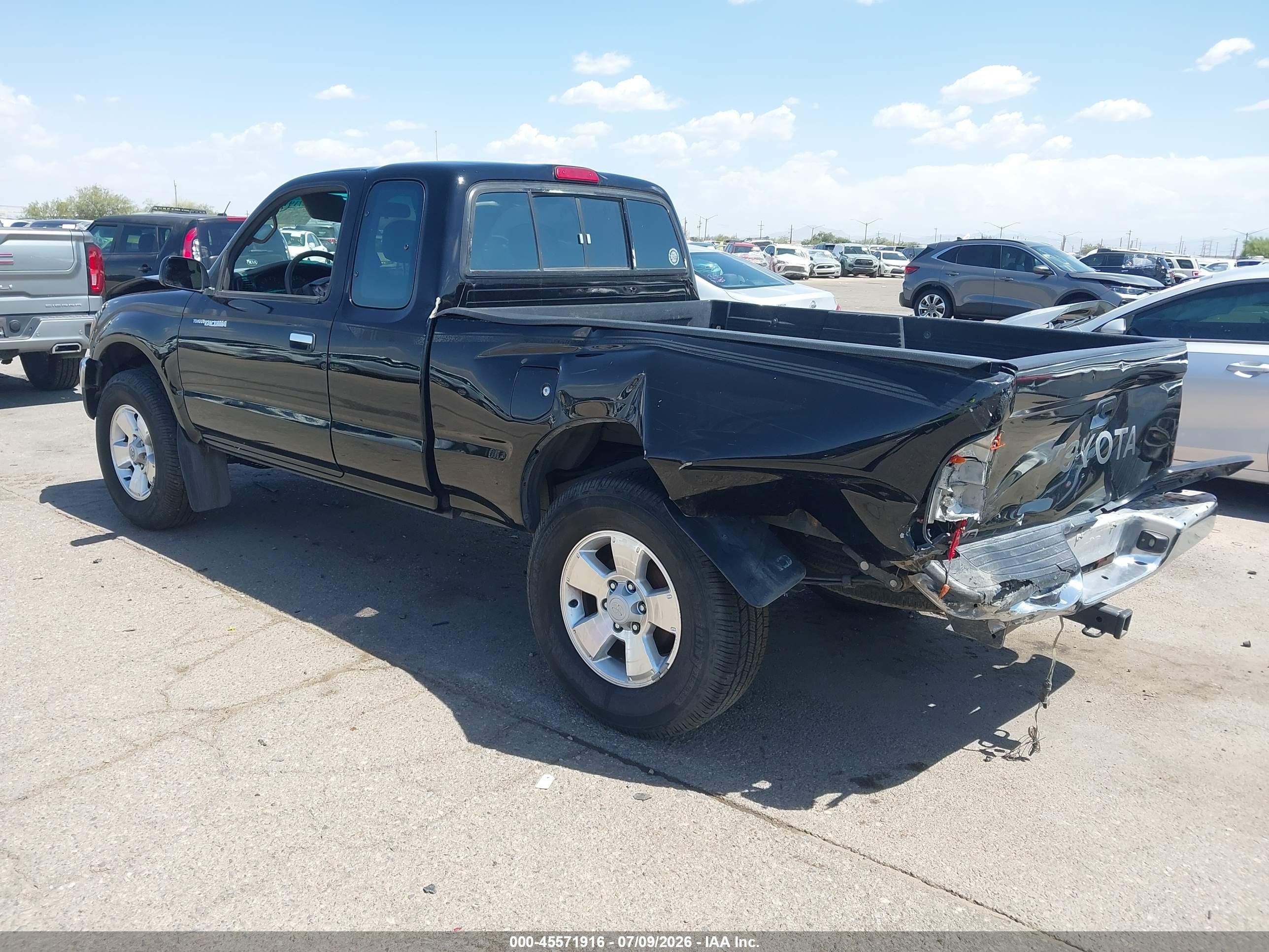 1996 Toyota Tacoma Xtracab Black vin: 4TAWN72N2TZ116275