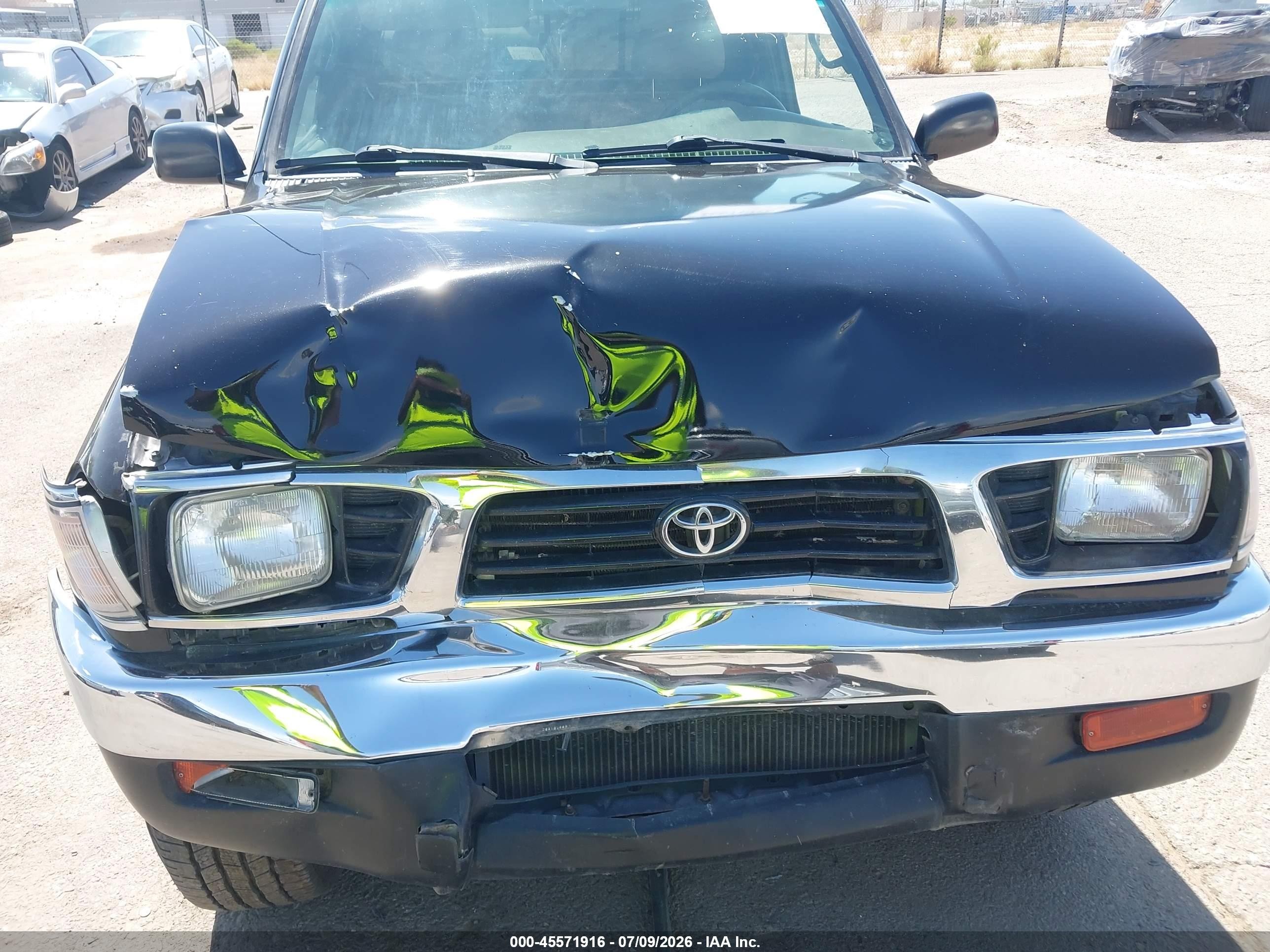 1996 Toyota Tacoma Xtracab Black vin: 4TAWN72N2TZ116275