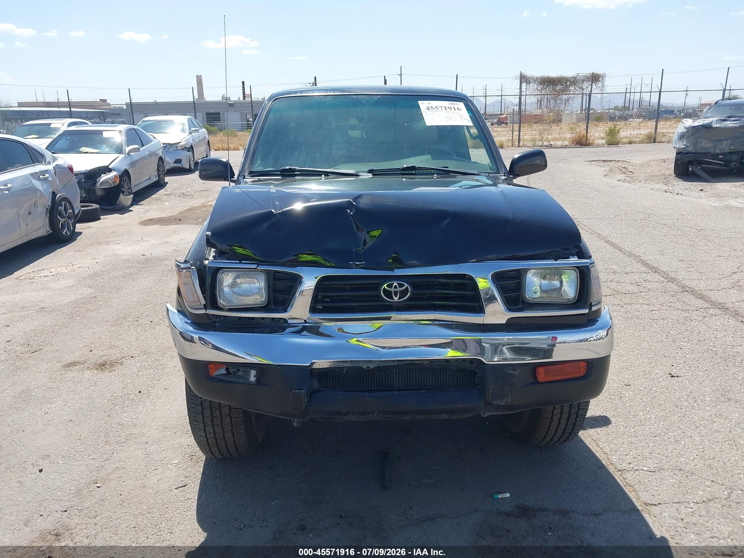 1996 Toyota Tacoma Xtracab Black vin: 4TAWN72N2TZ116275