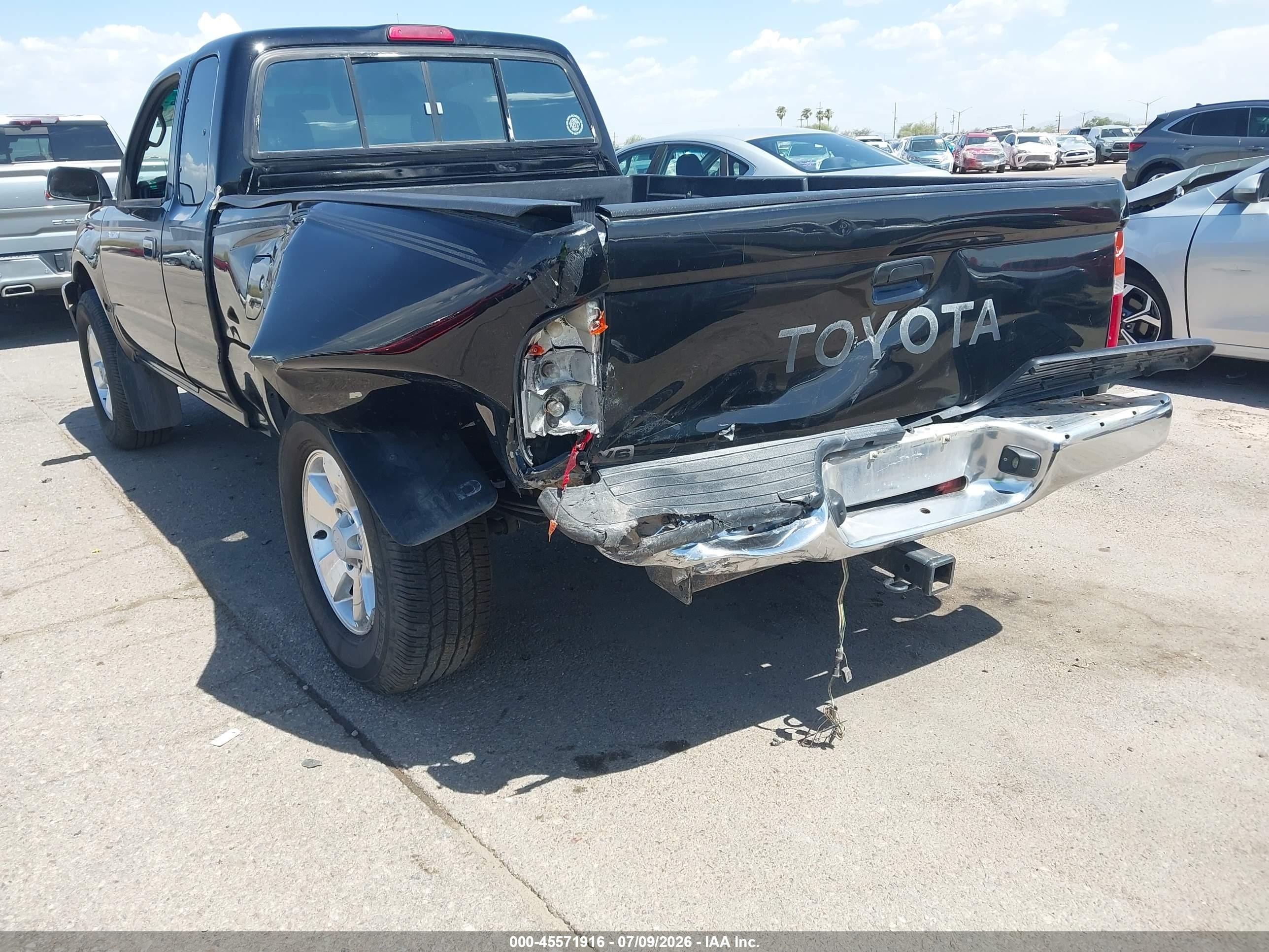 1996 Toyota Tacoma Xtracab Black vin: 4TAWN72N2TZ116275