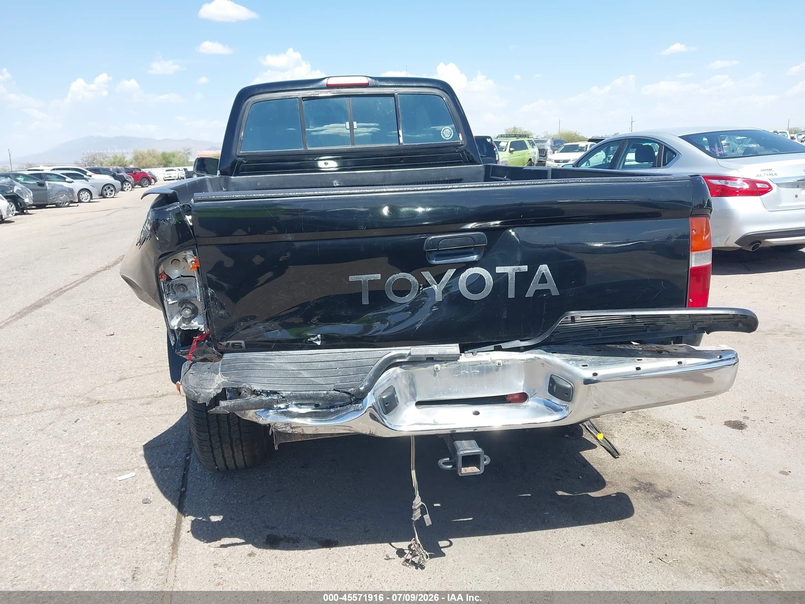 1996 Toyota Tacoma Xtracab Black vin: 4TAWN72N2TZ116275
